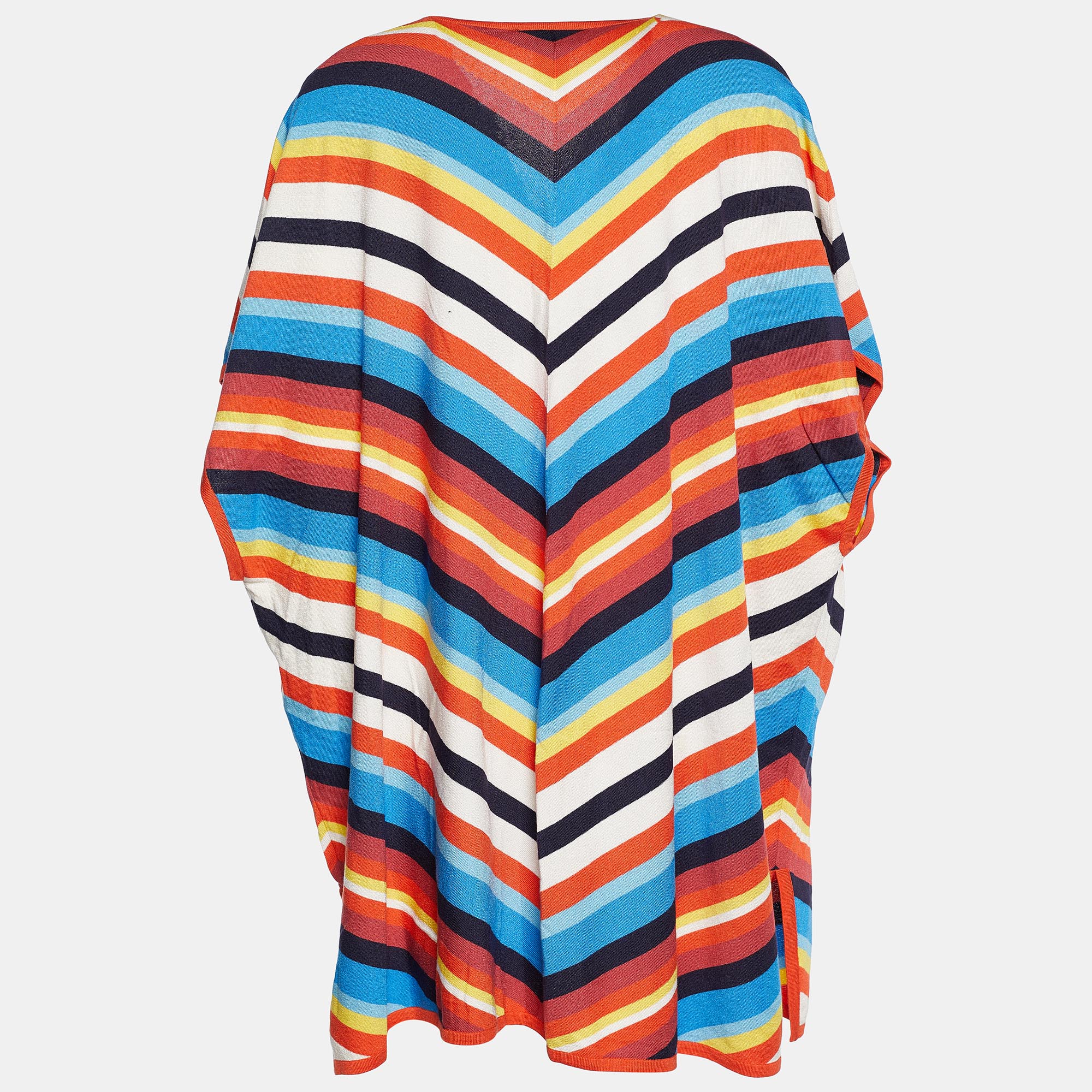 

Celine Multicolor Striped Rib Knit Tunic