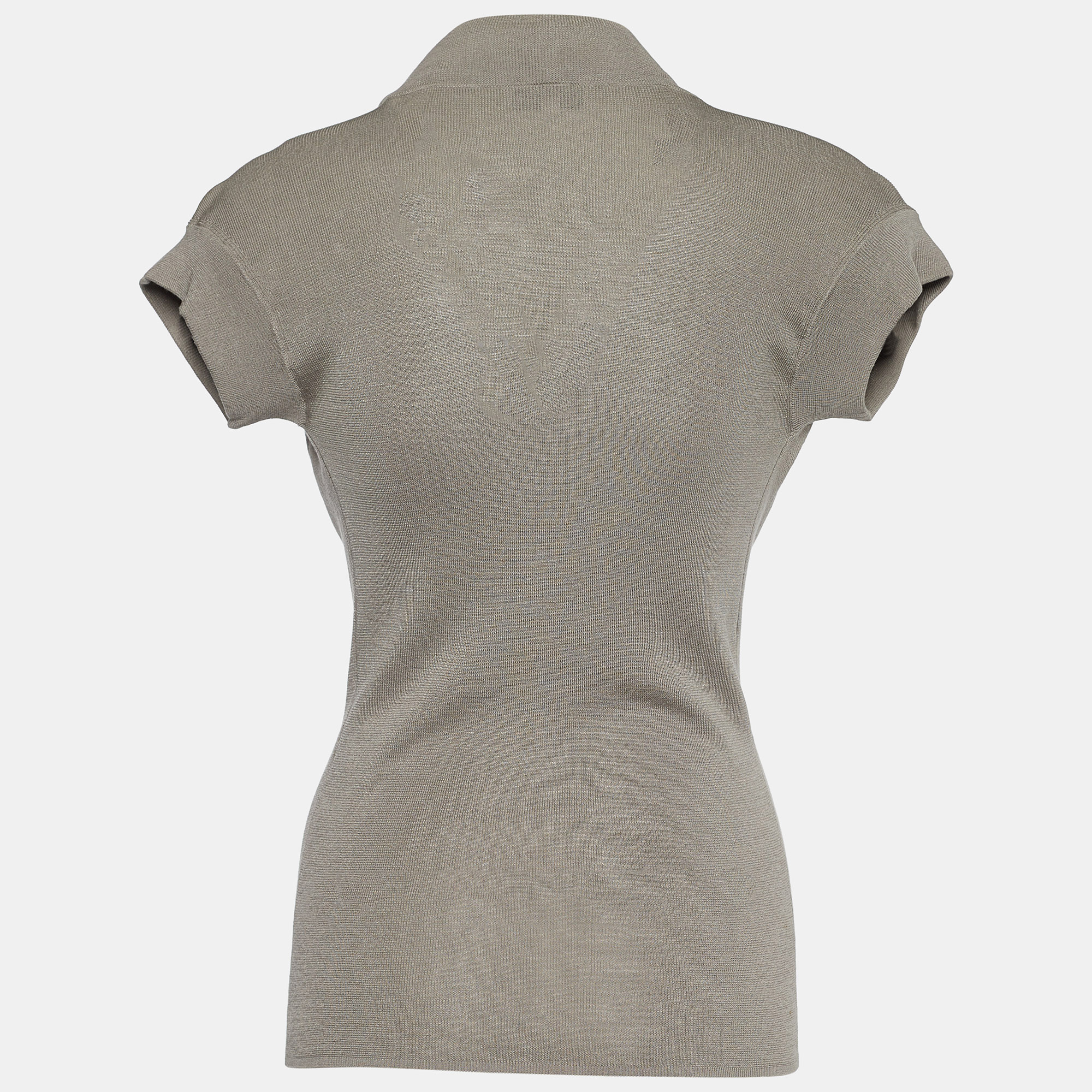 

Celine Grey Jersey Beaded Detail Blouse