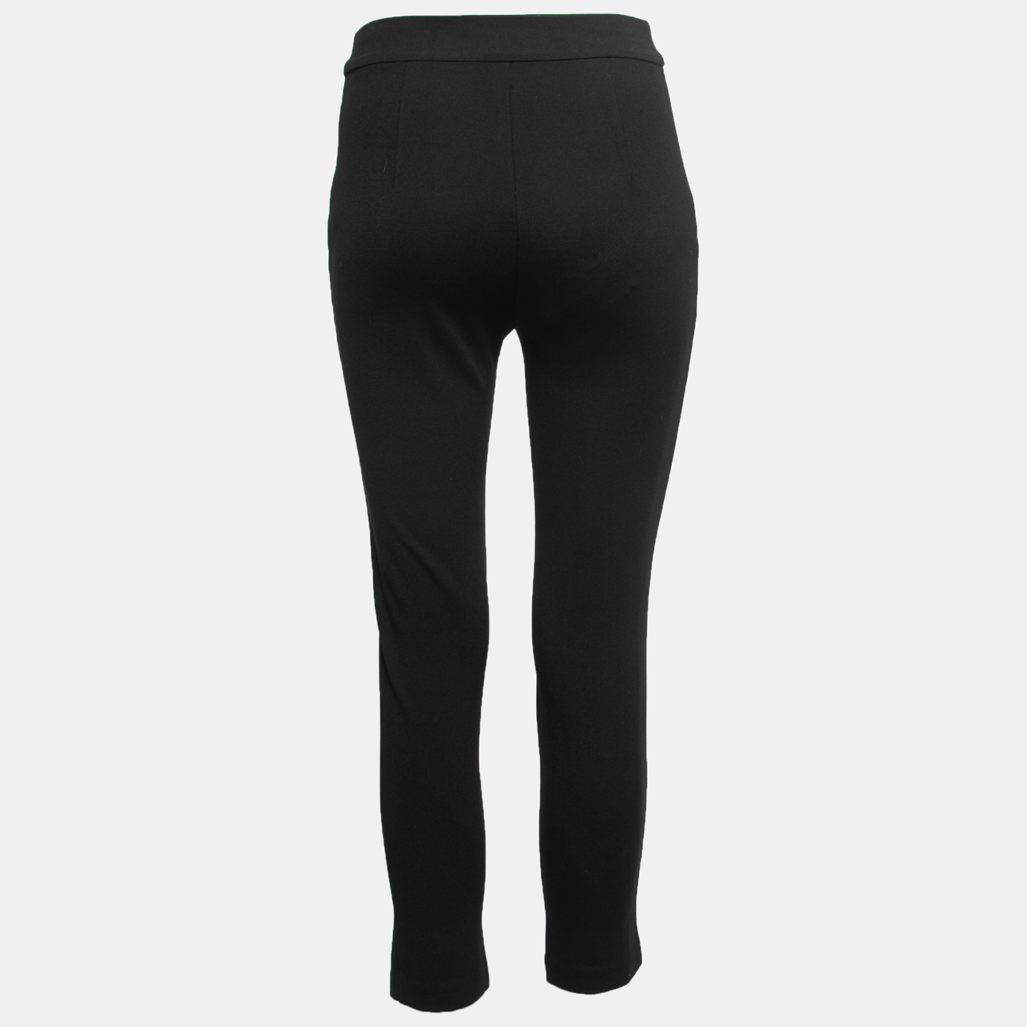 

Celine Black Stretch Knit Tailored Trousers