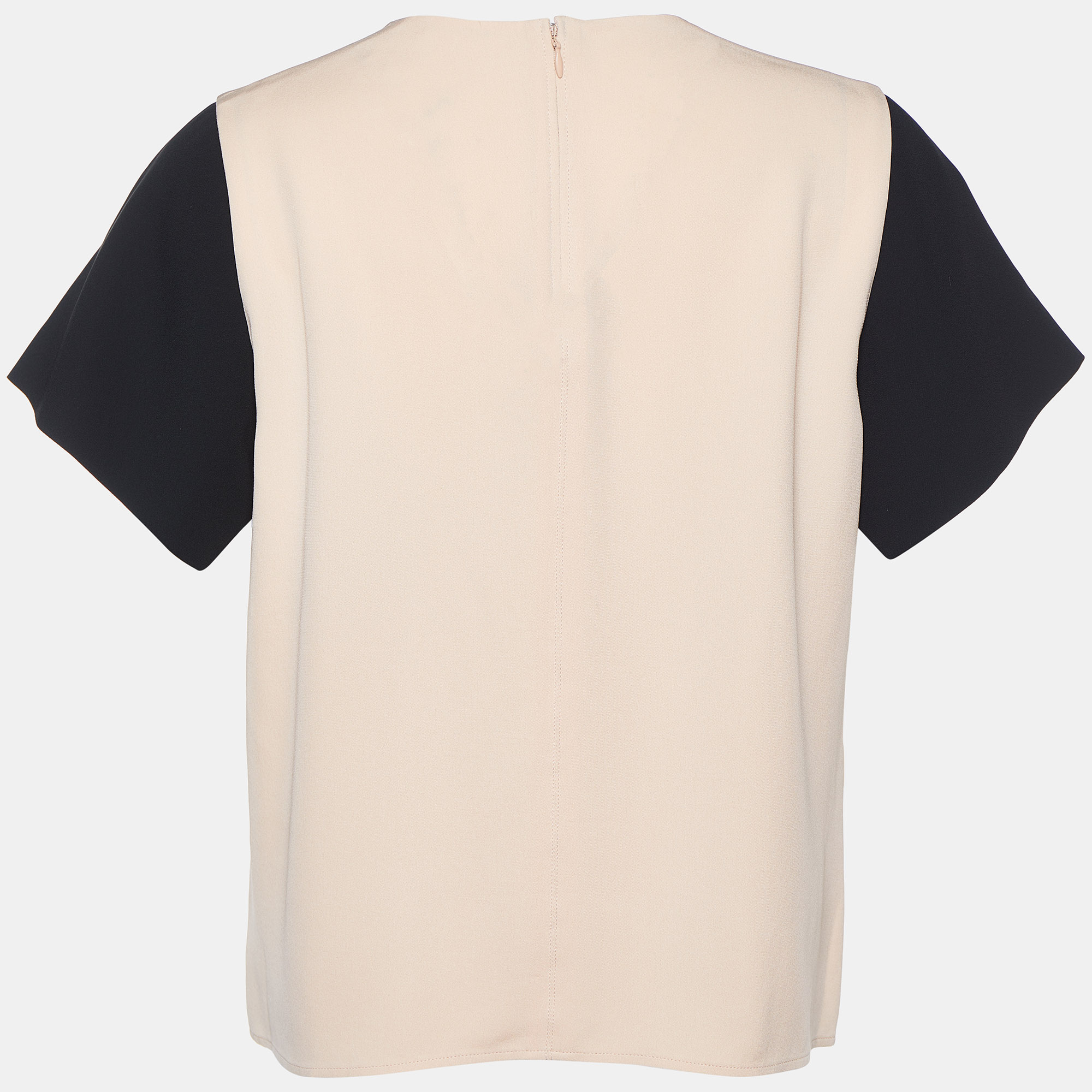 

Celine Pink & Black Crepe Silk Top