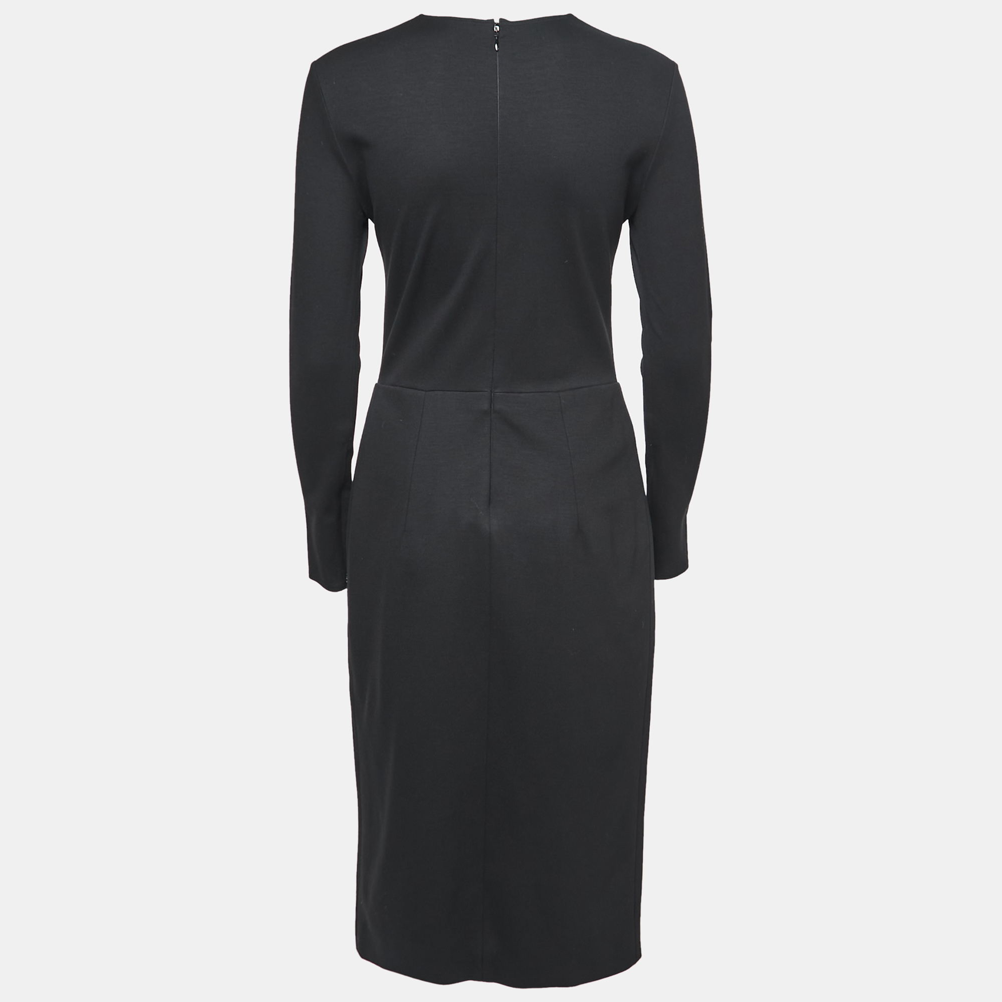 

Celine Black Jersey Long Sleeves Midi Dress