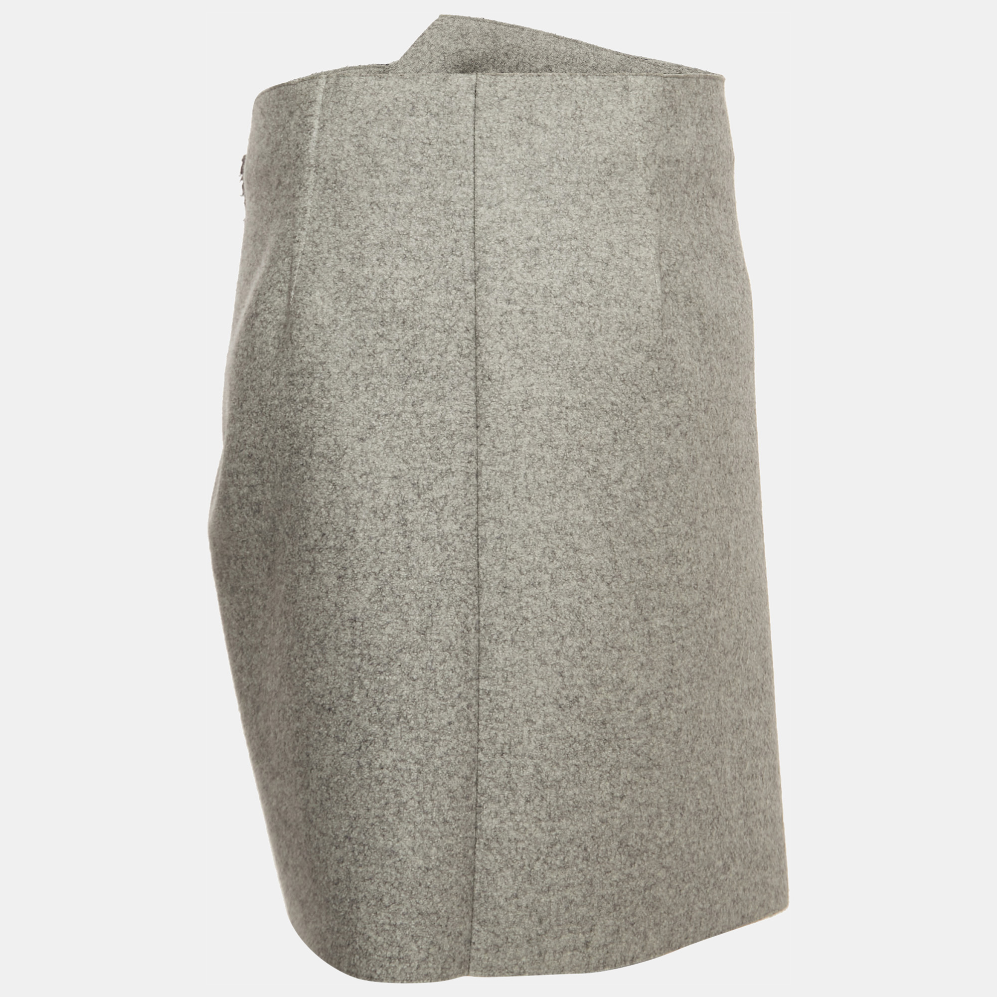 

Celine Grey Wool Asymmetrical Mini Skirt