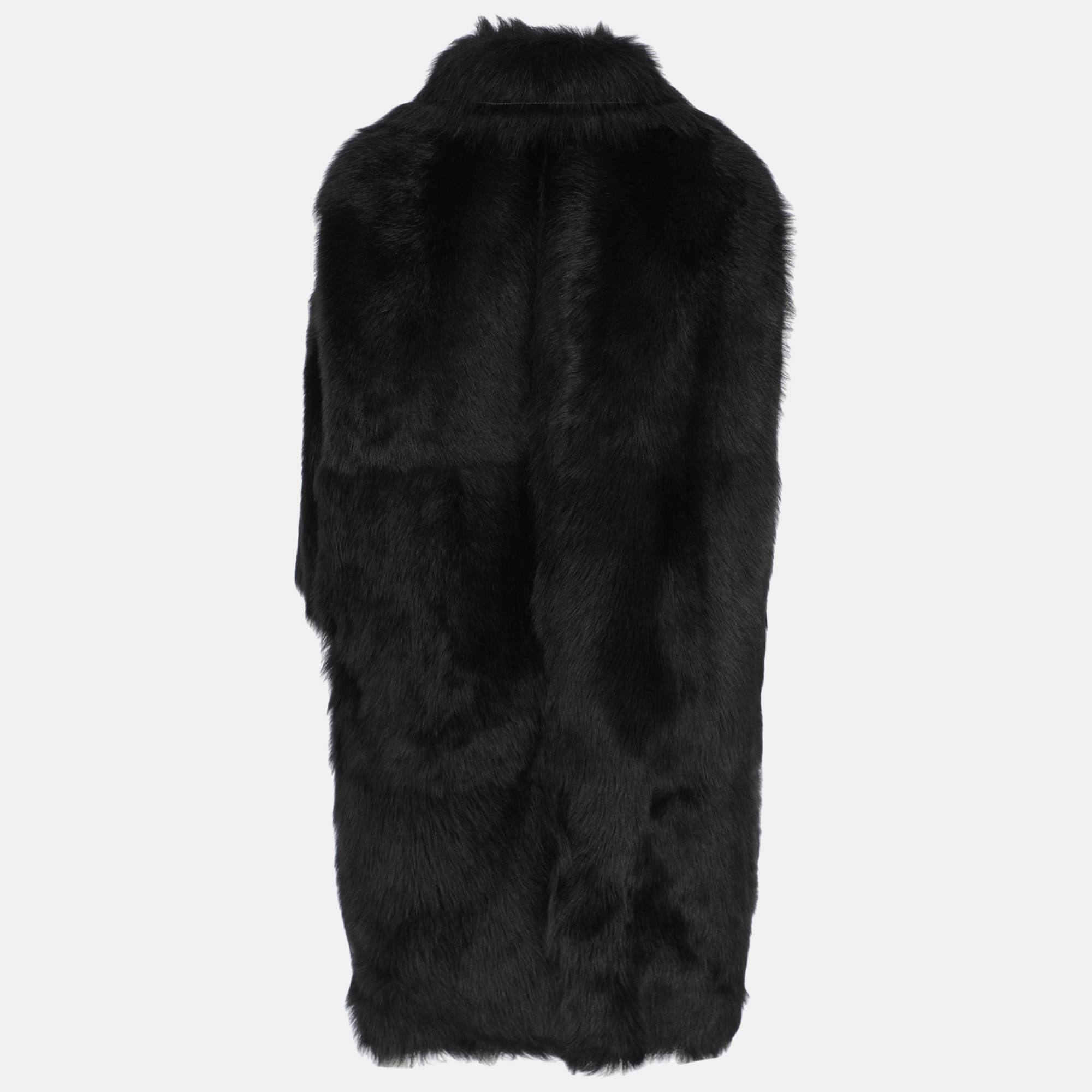 

Celine Women's Leather Fur Coat - Black