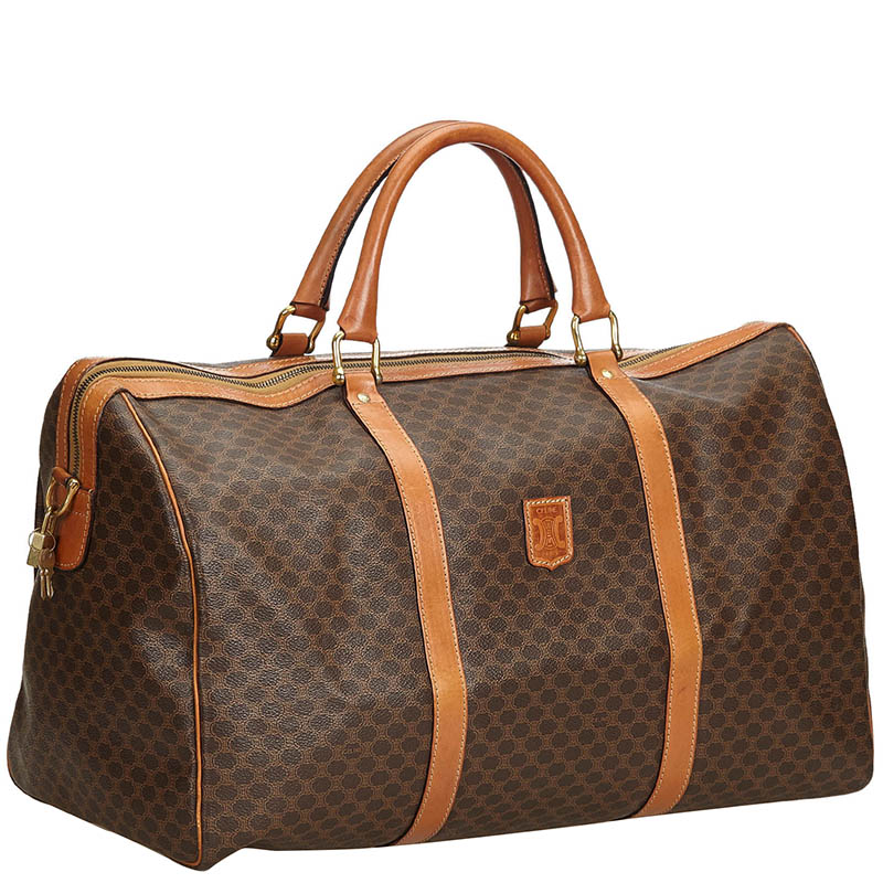 

Celine Brown PVC Macadam Duffle Bag