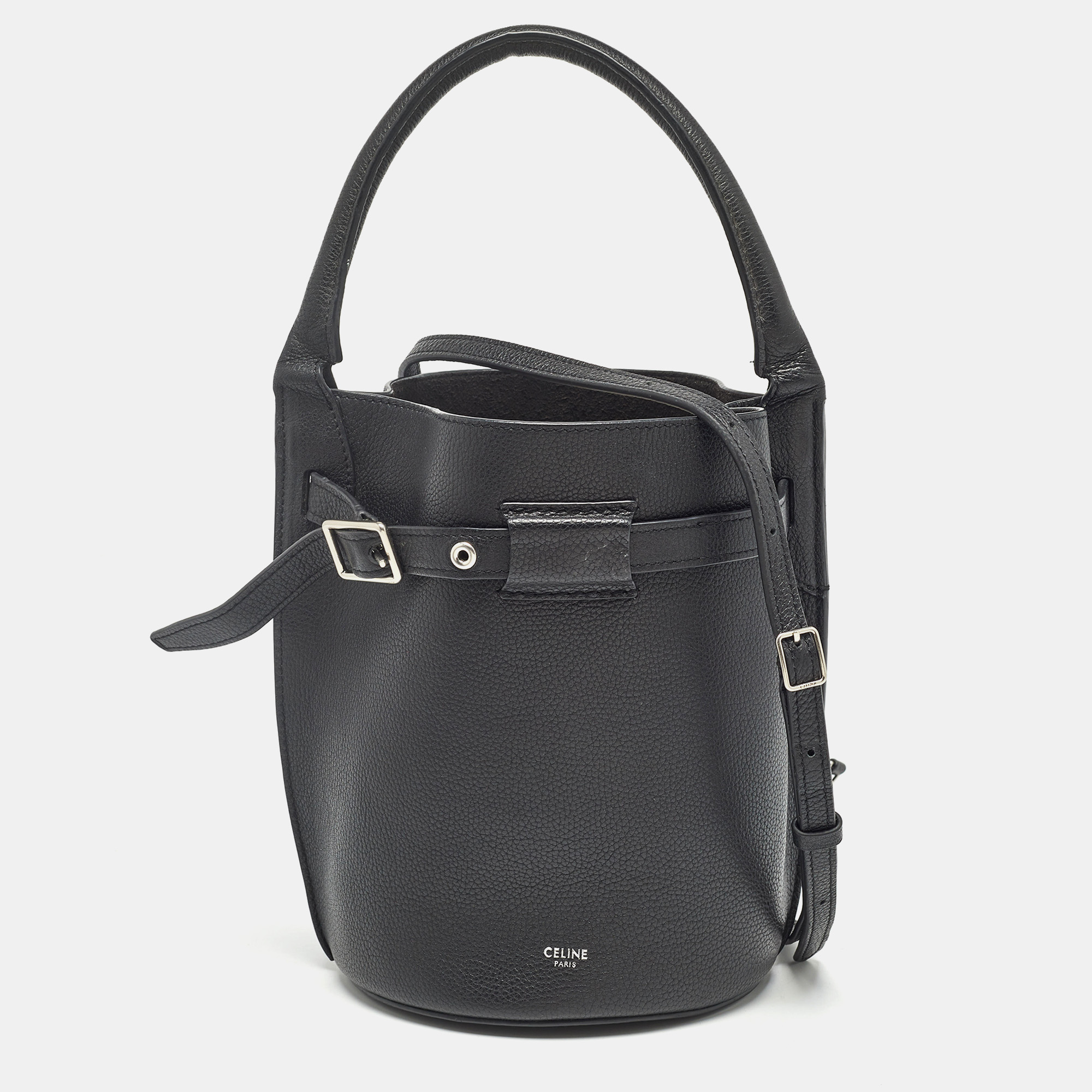 

Celine Black Leather Nano Big Bucket Bag