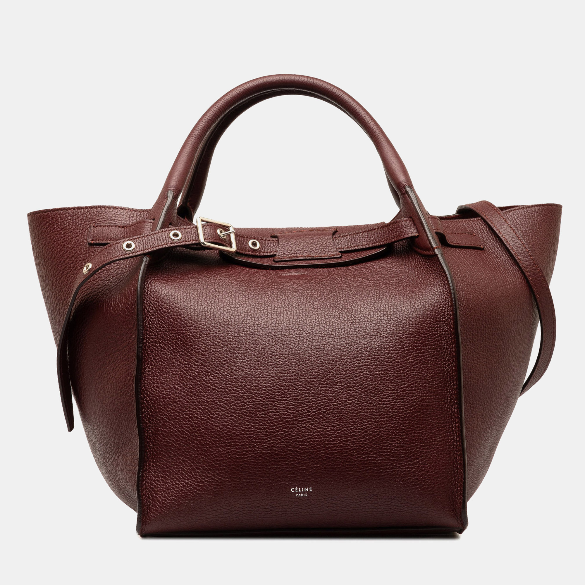 

Celine Small Big Satchel, Burgundy