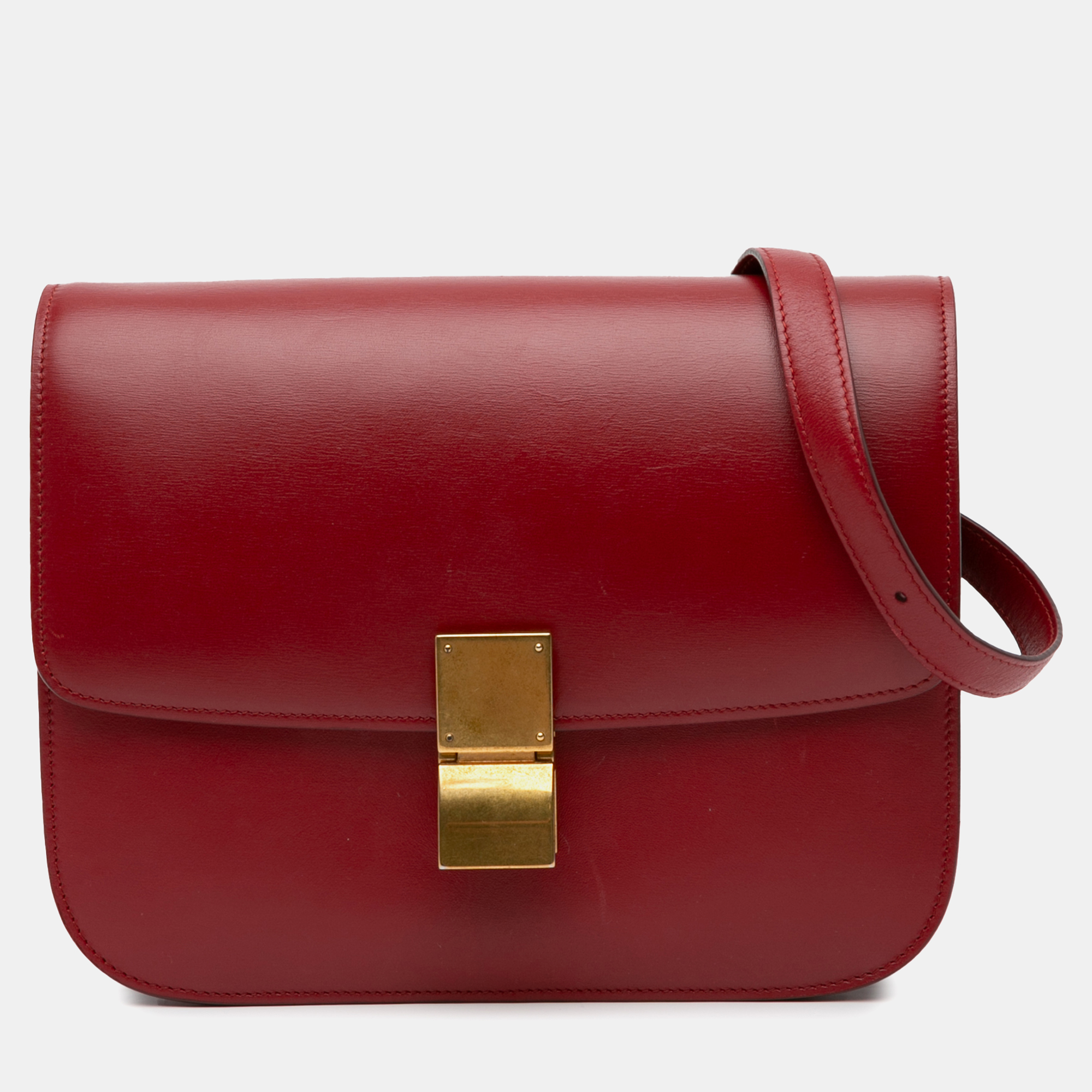 

Celine Medium Classic Box Bag, Red