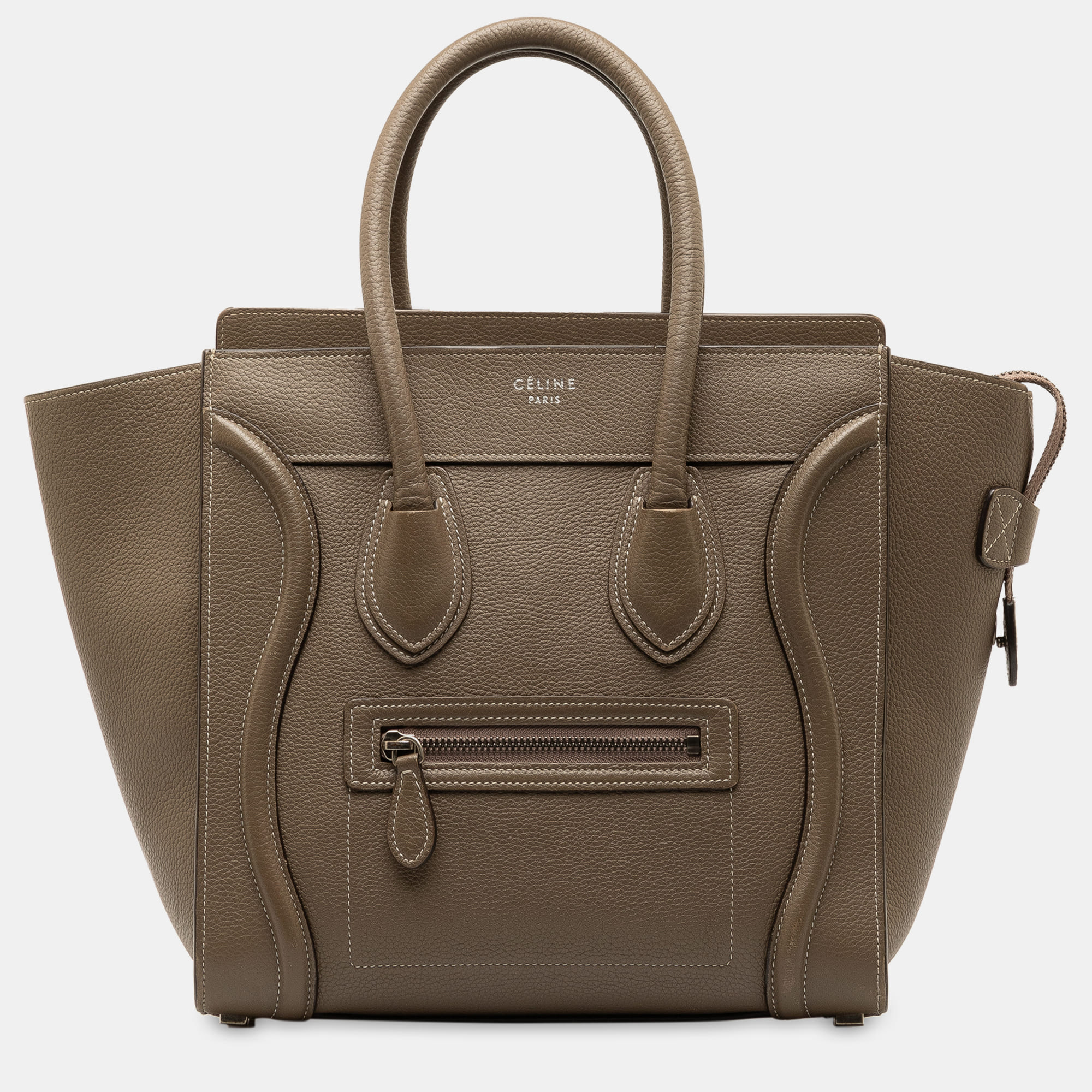 

Celine Micro Luggage Tote, Brown