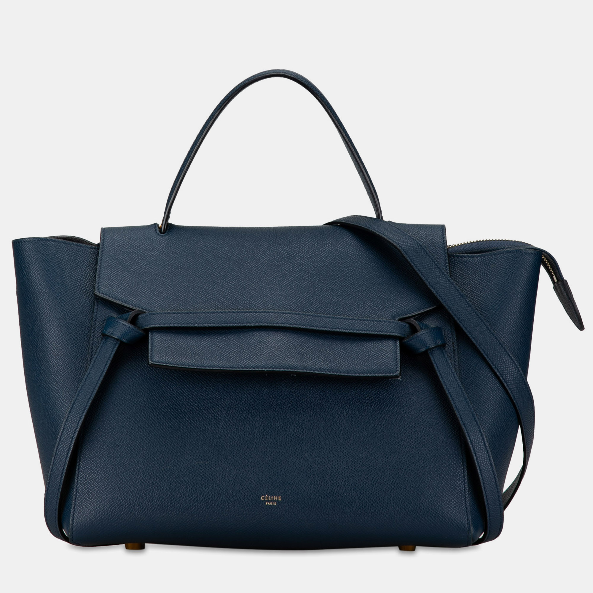 Pre-owned Celine Mini Belt Bag In Navy Blue