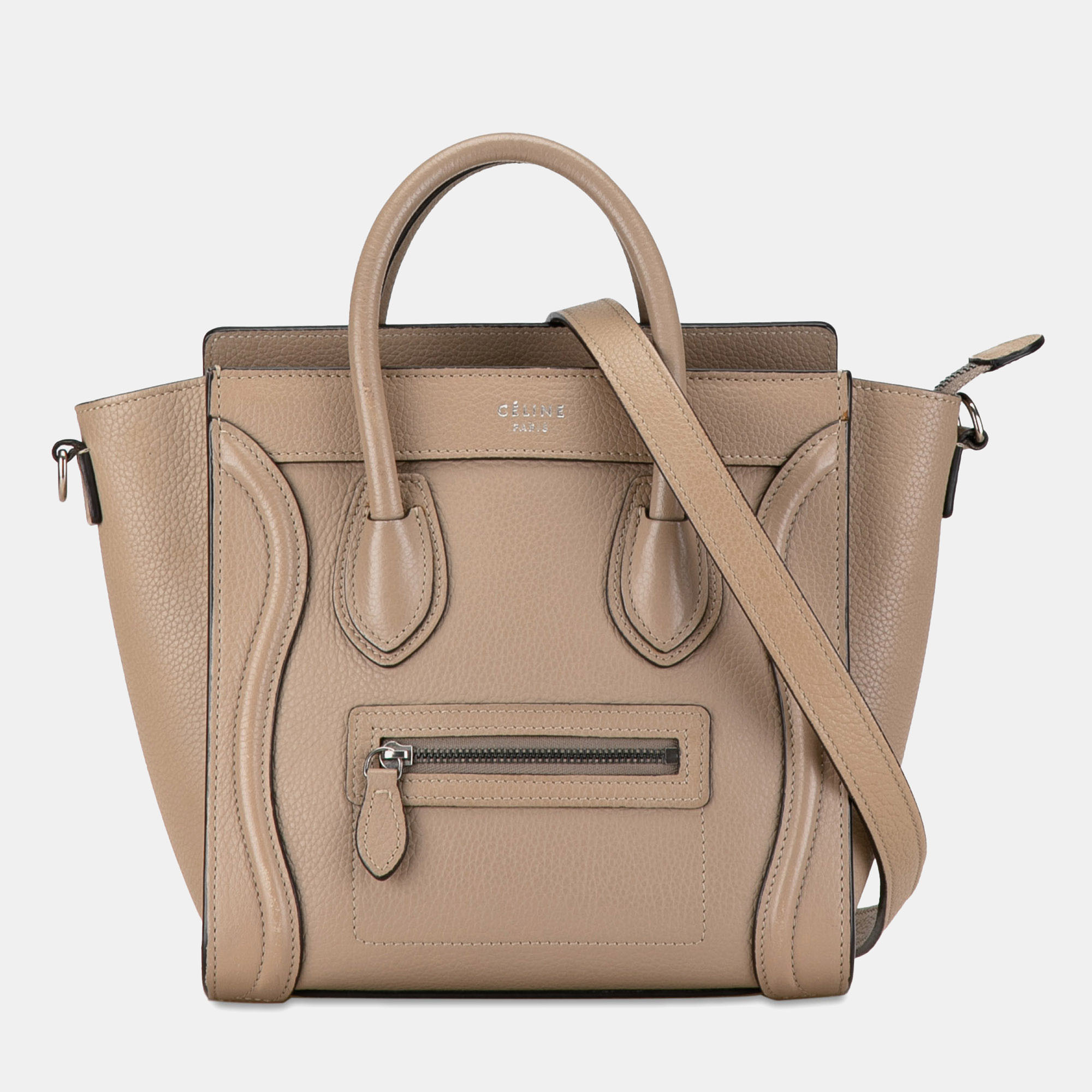 

Celine Nano Luggage Tote, Brown