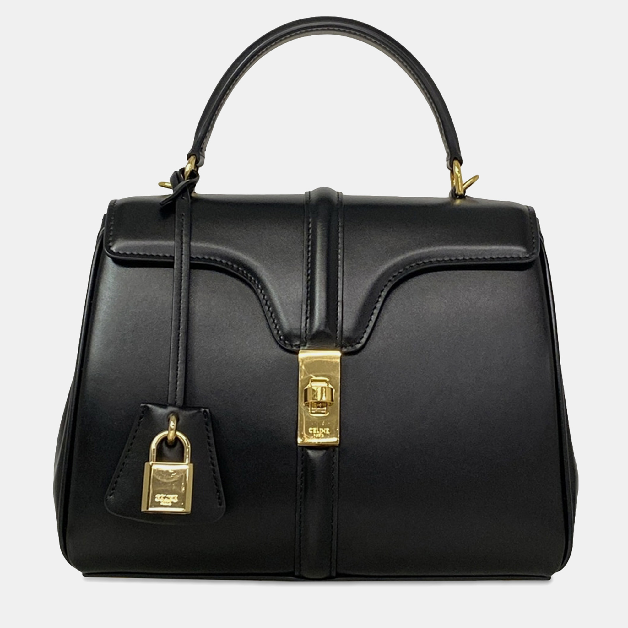 

Celine Small Calfskin 16 Bag, Black