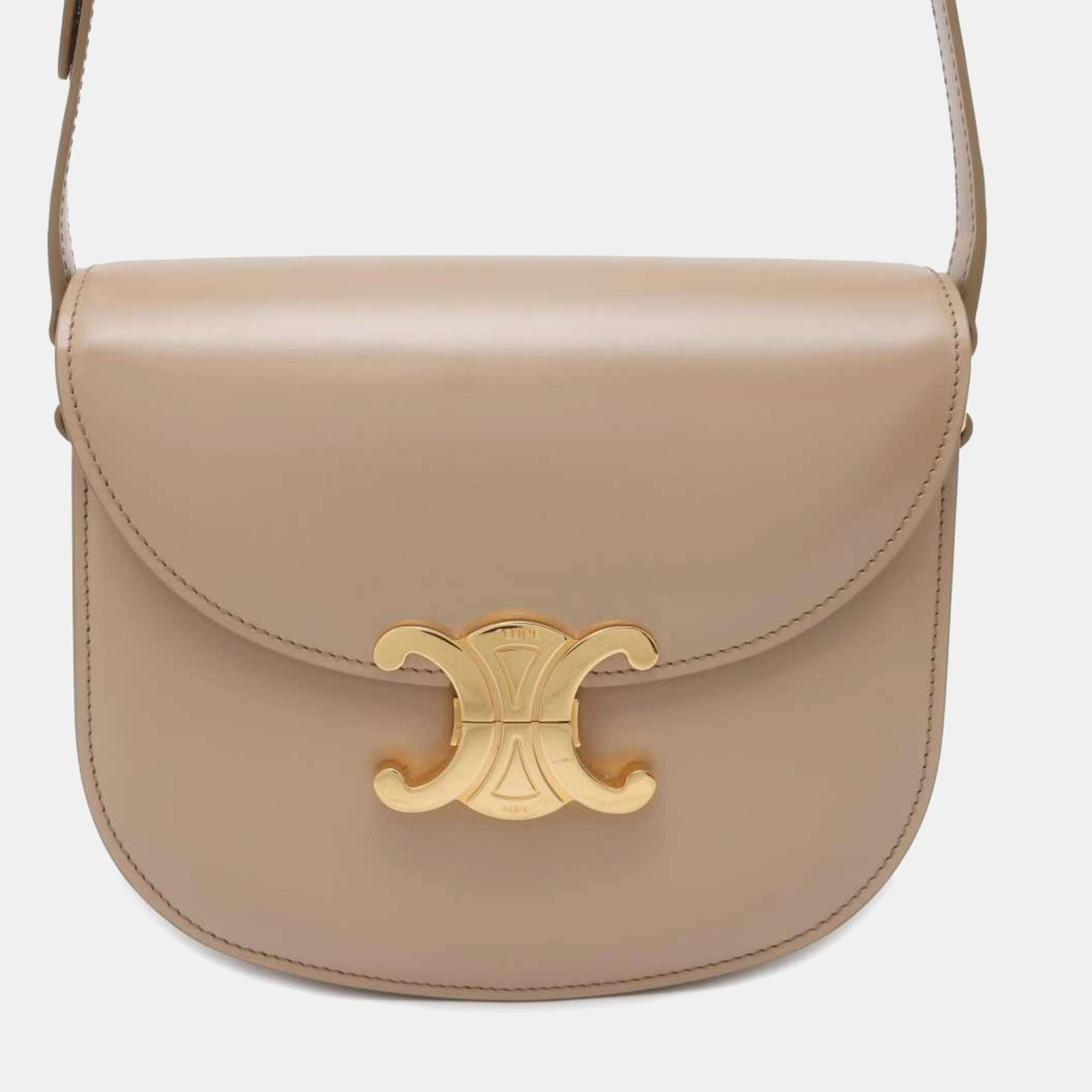 

Celine Beige Shiny Calfskin Teen Besace Safari Shoulder Bag