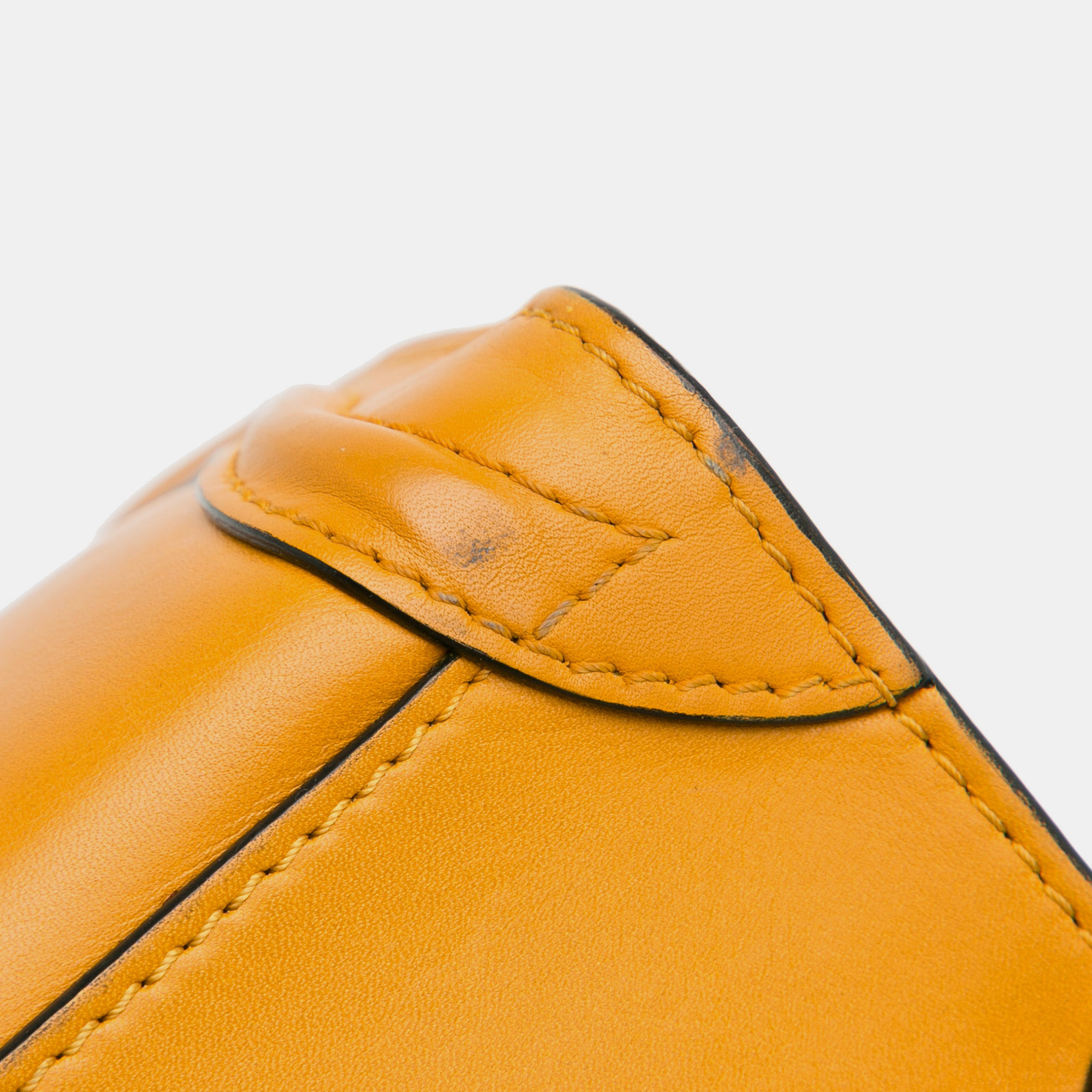 Celine Bicolor Leather Nano Luggage Tote Bag 