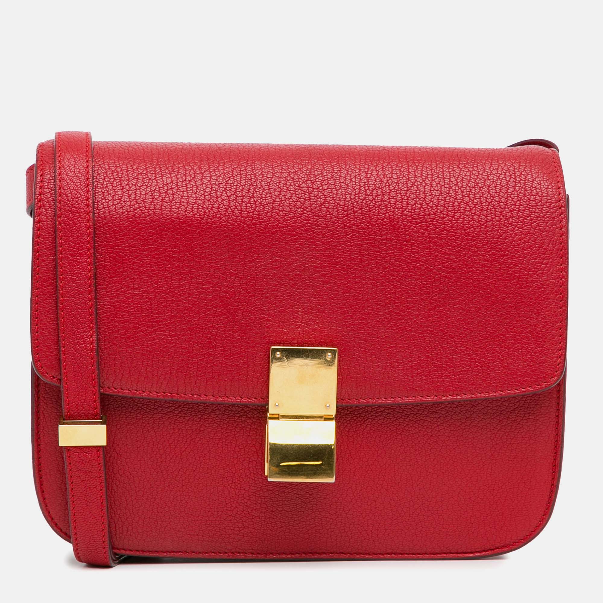 

Celine Medium Classic Box, Red