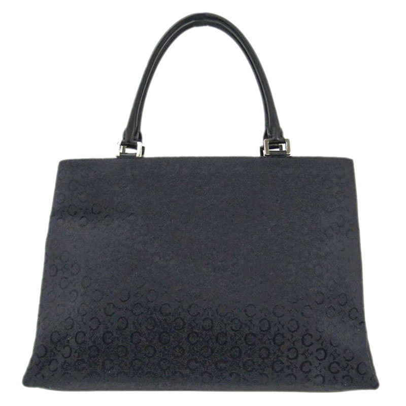 Pre Owned Celine Black Macadam Canvas Shopper Tote