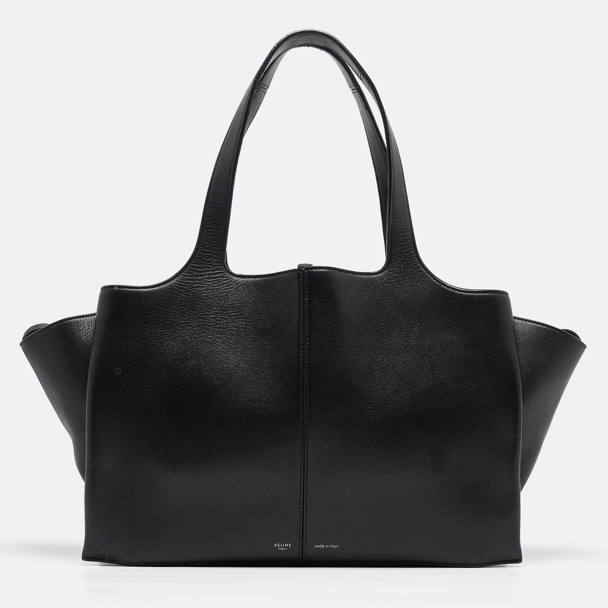 

Celine Black Leather Trifold Bag