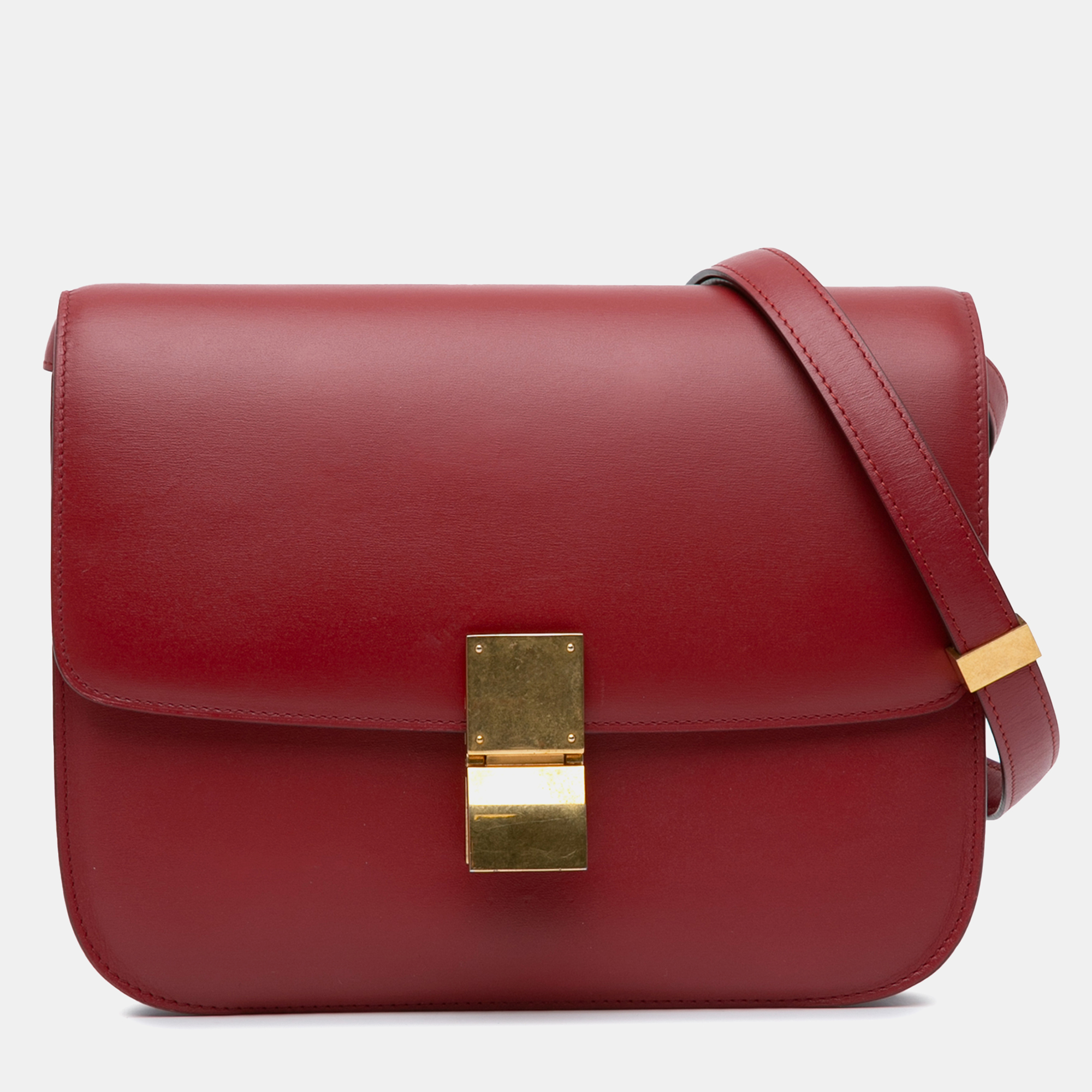 

Celine Medium Classic Box Bag, Red