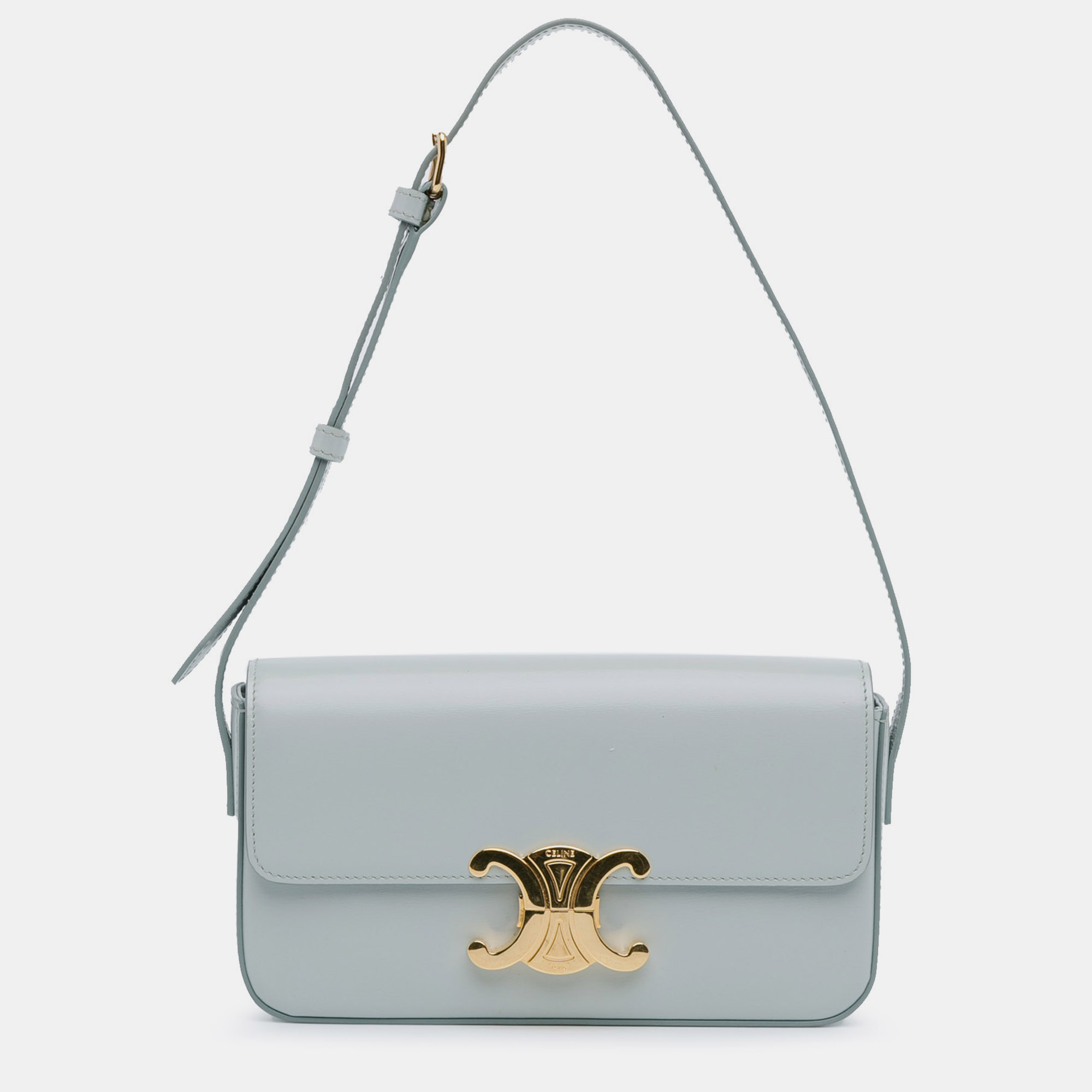 

Celine Triomphe Claude Shoulder Bag, Blue