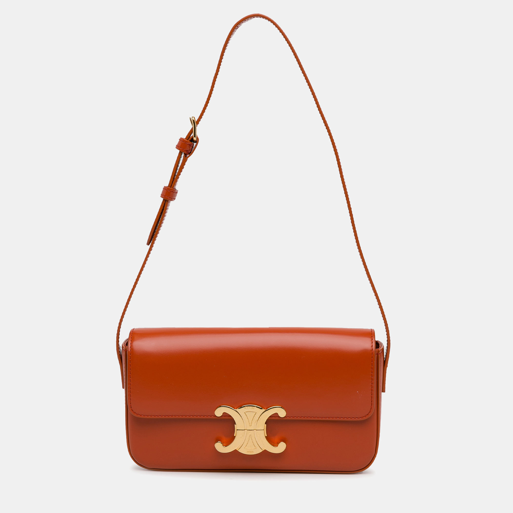 

Celine Triomphe Claude Shoulder Bag, Orange