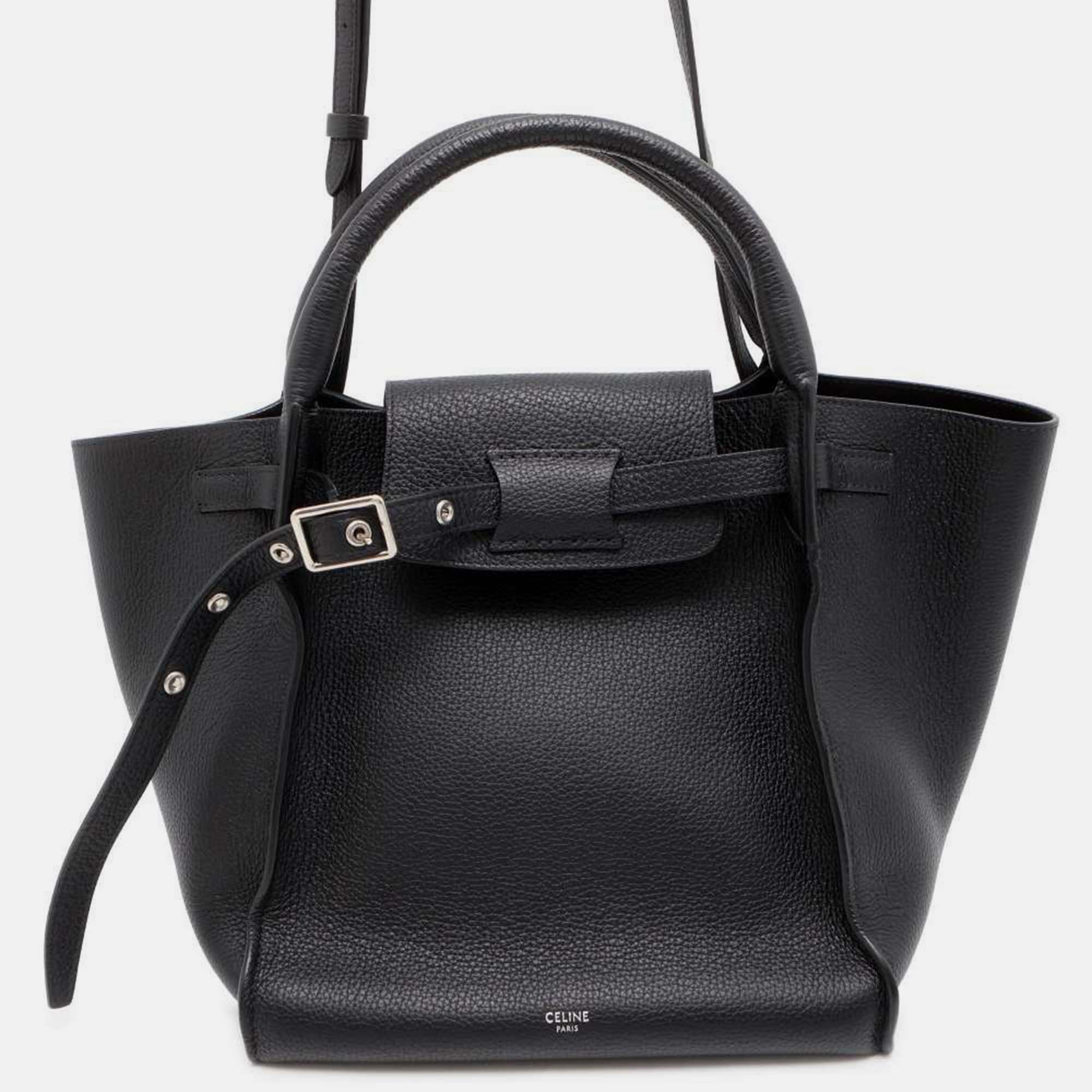 

Celine Black Leather Big Bag