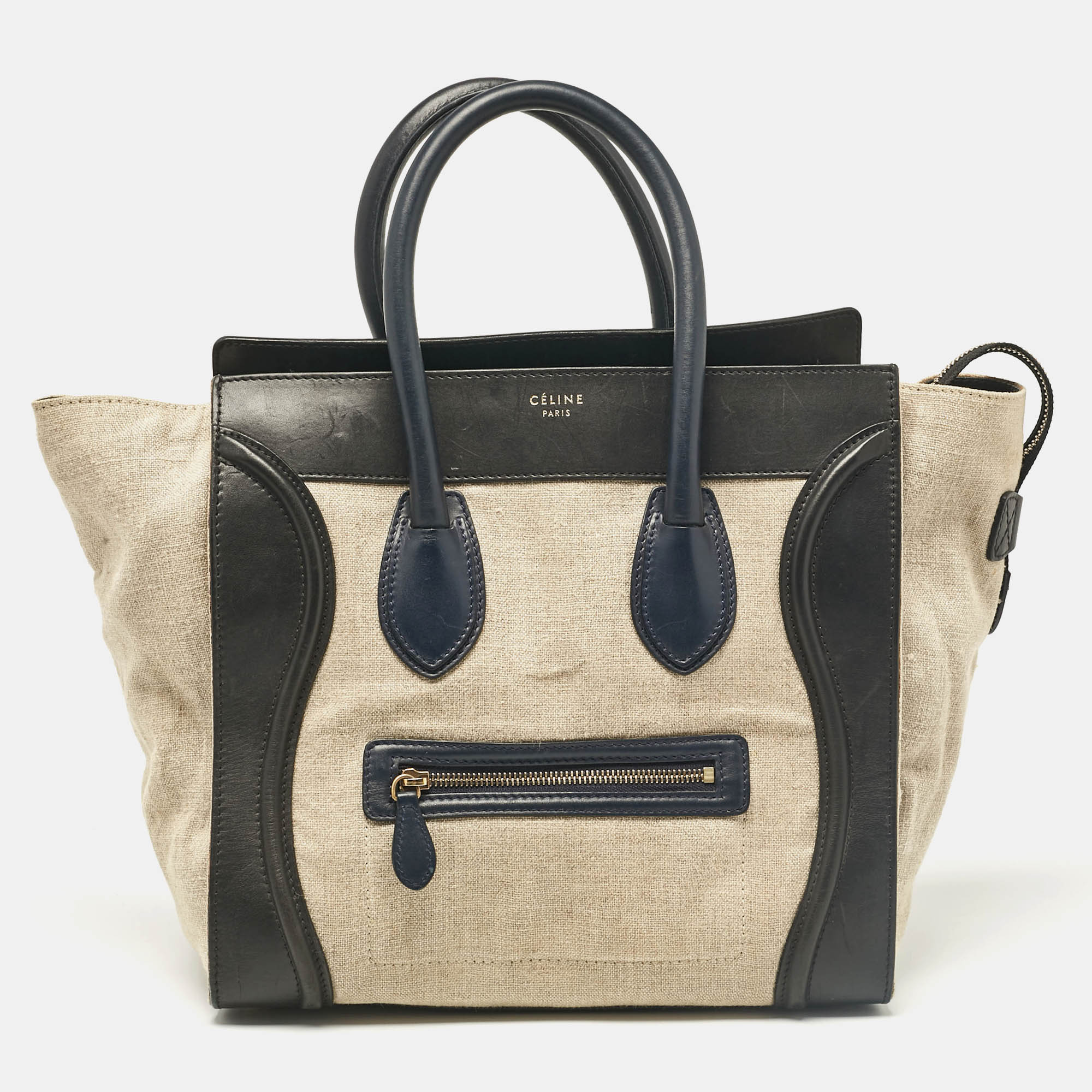 

Celine Multicolor Canvas and Leather Mini Luggage Tote