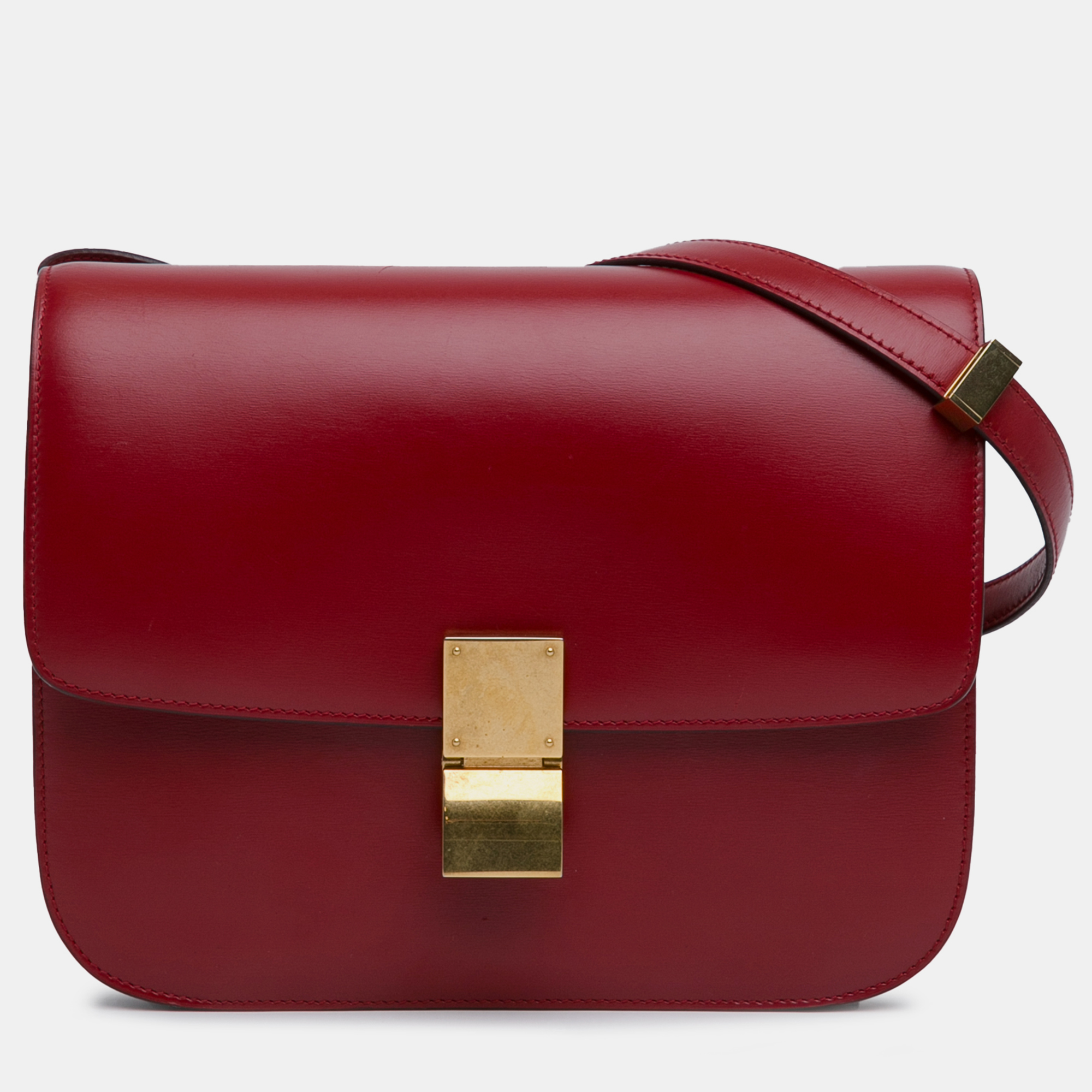 

Celine Medium Classic Box Bag, Red