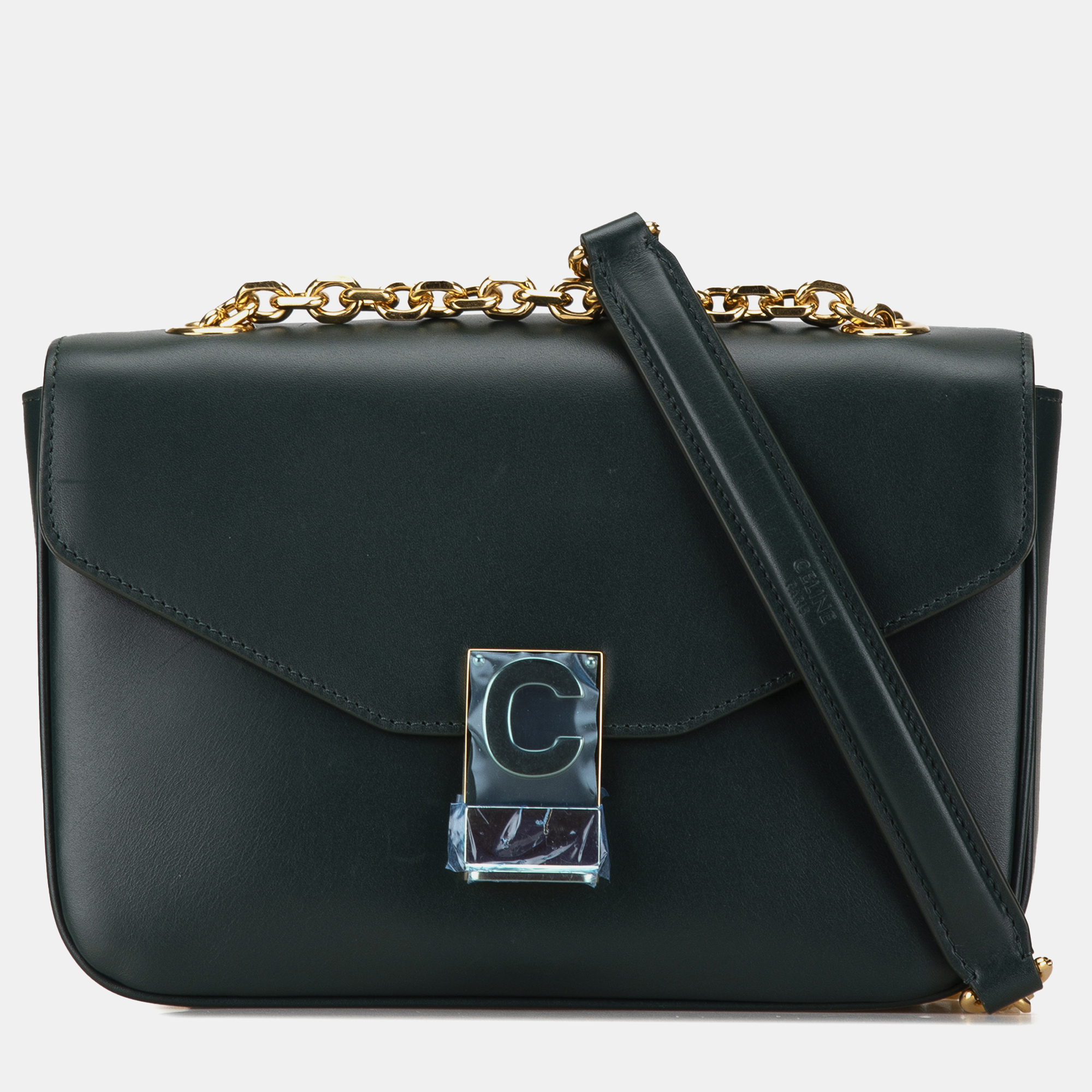 

Celine Green Leather Medium C Bag