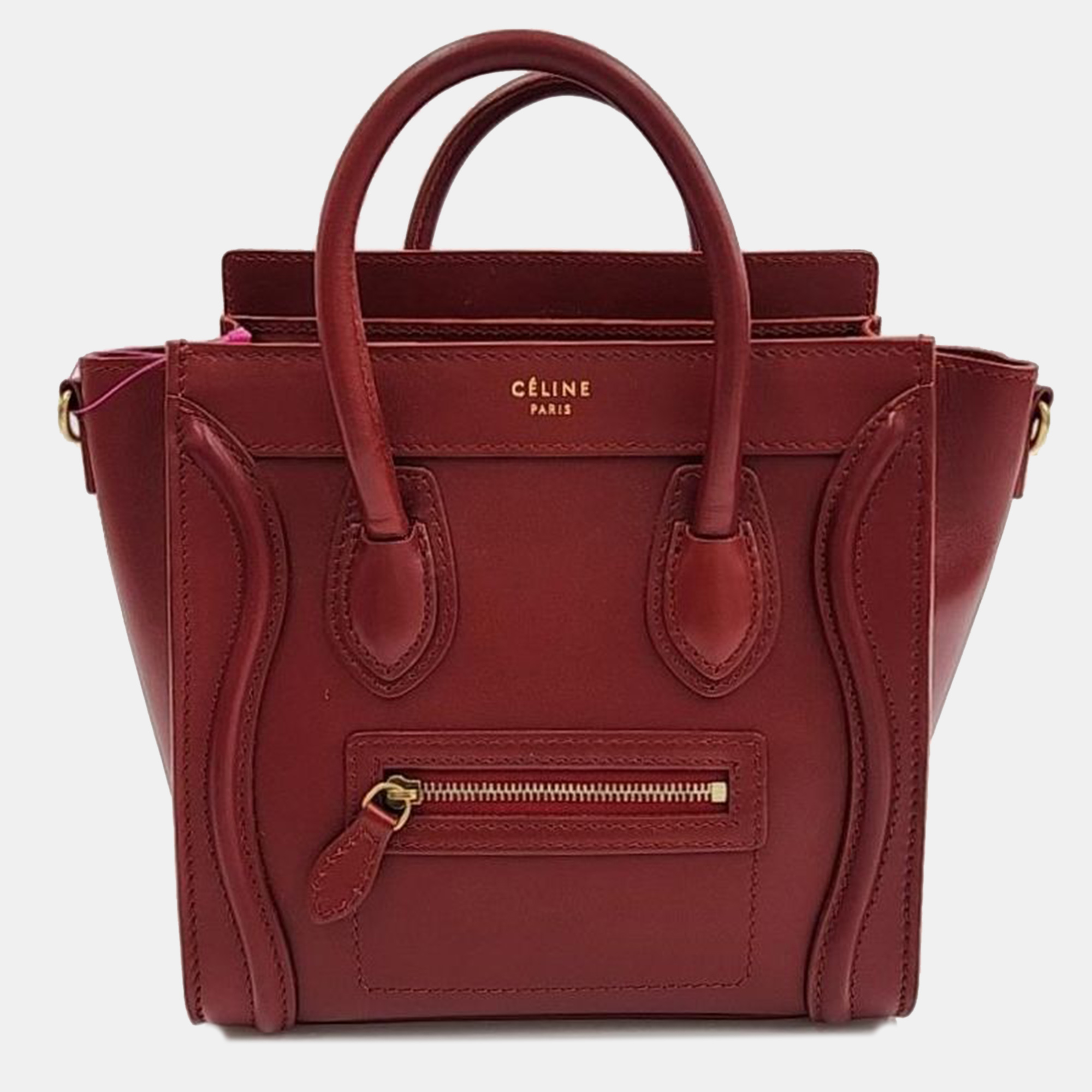 

Celine Nano Luggage Bag, Red