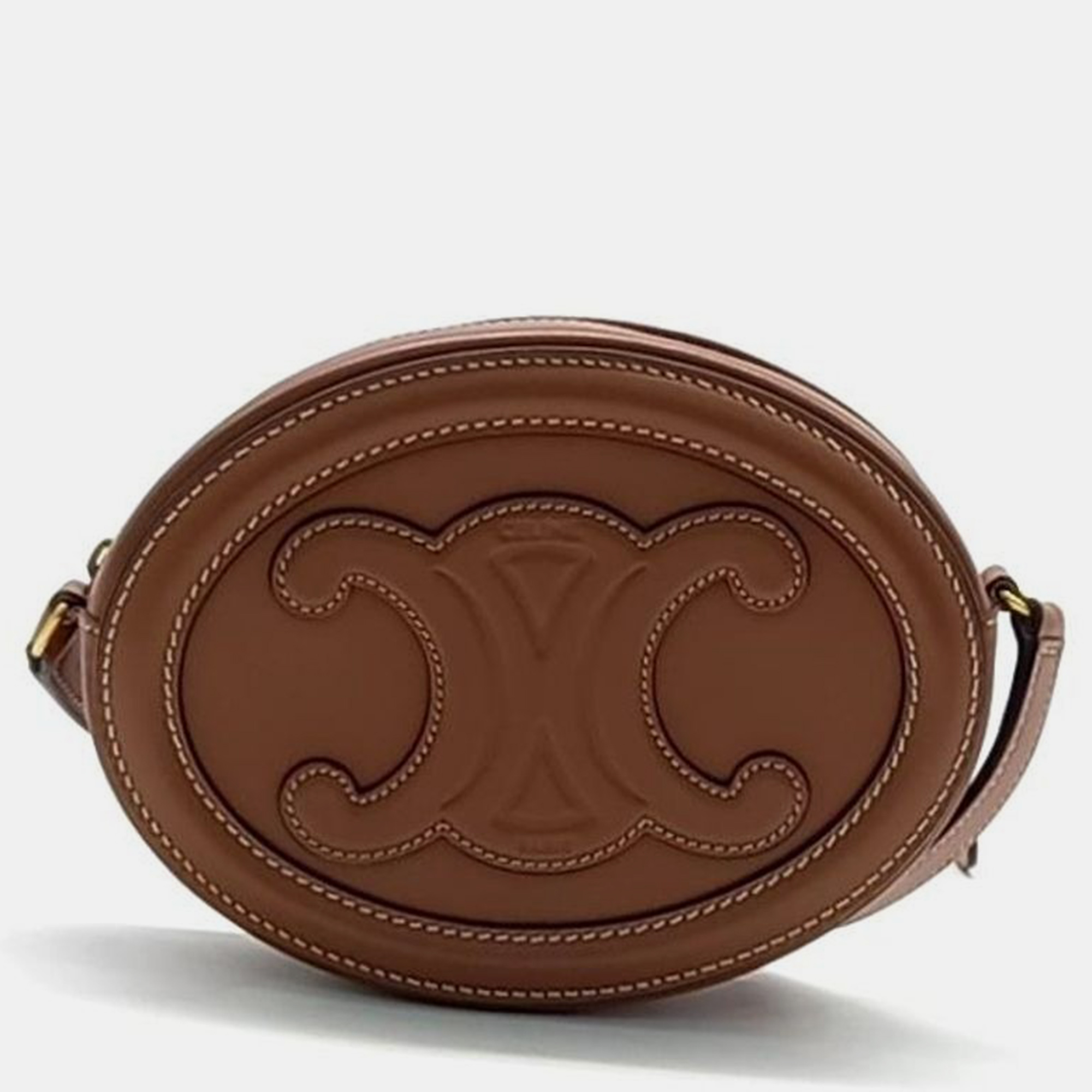 

Celine Crossbody Oval Pulse Bag, Brown