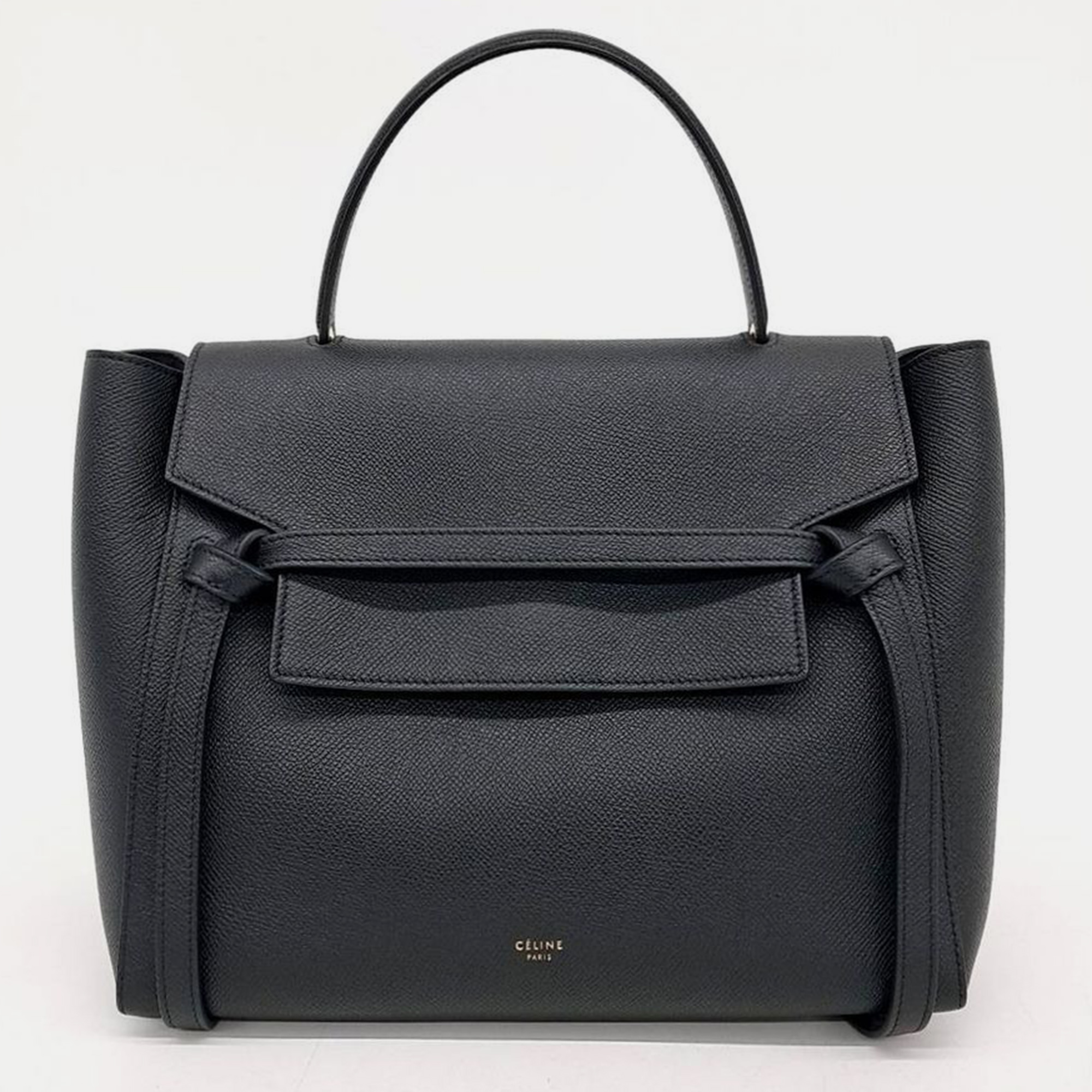 Pre-owned Celine Mini Belt Bag In Black