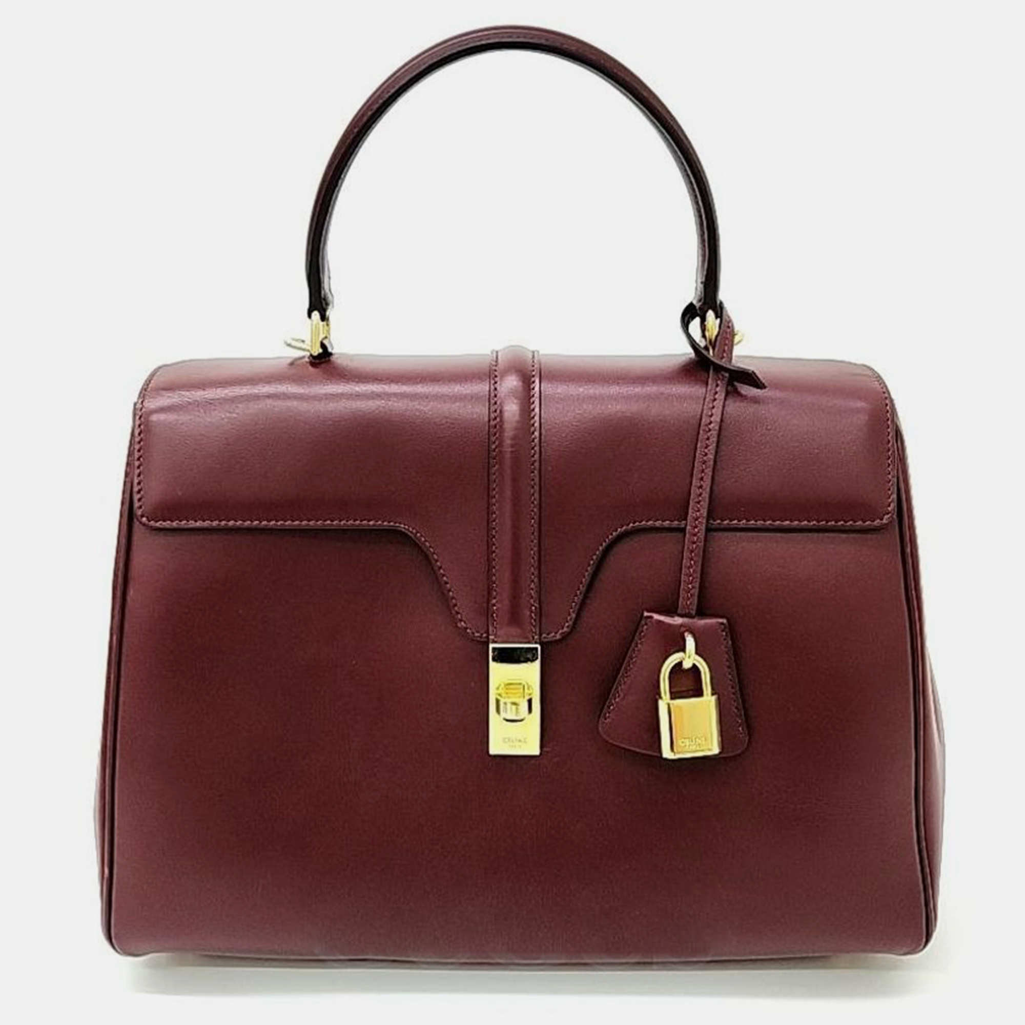 

Celine 16 Sasse Medium Bag, Burgundy