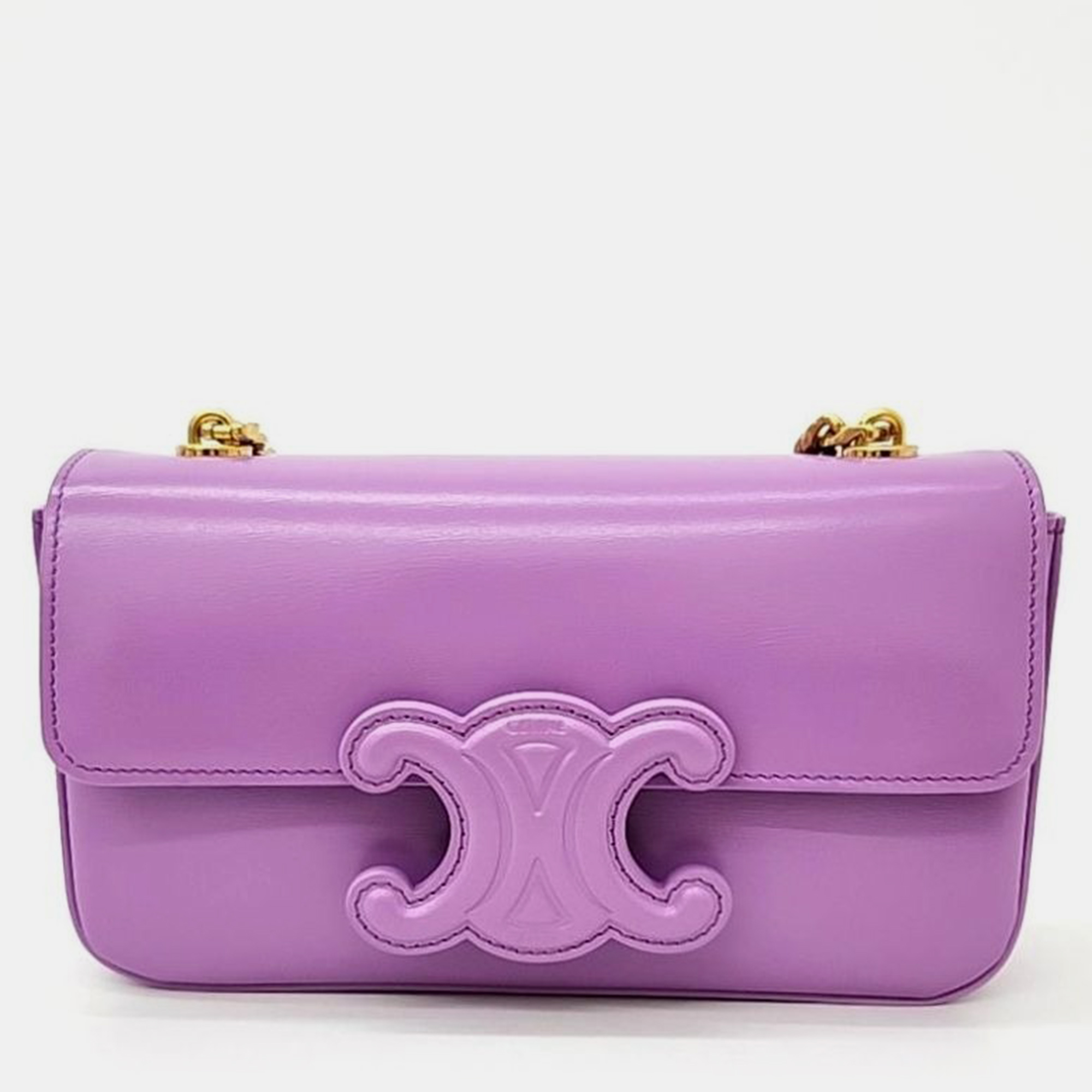 

Celine Triumph chain shoulder bag, Purple