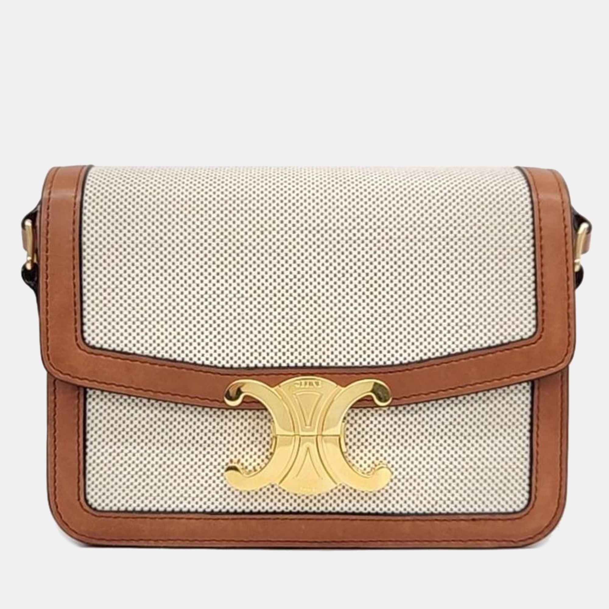 

Celine Triumph Tin Bag, Beige