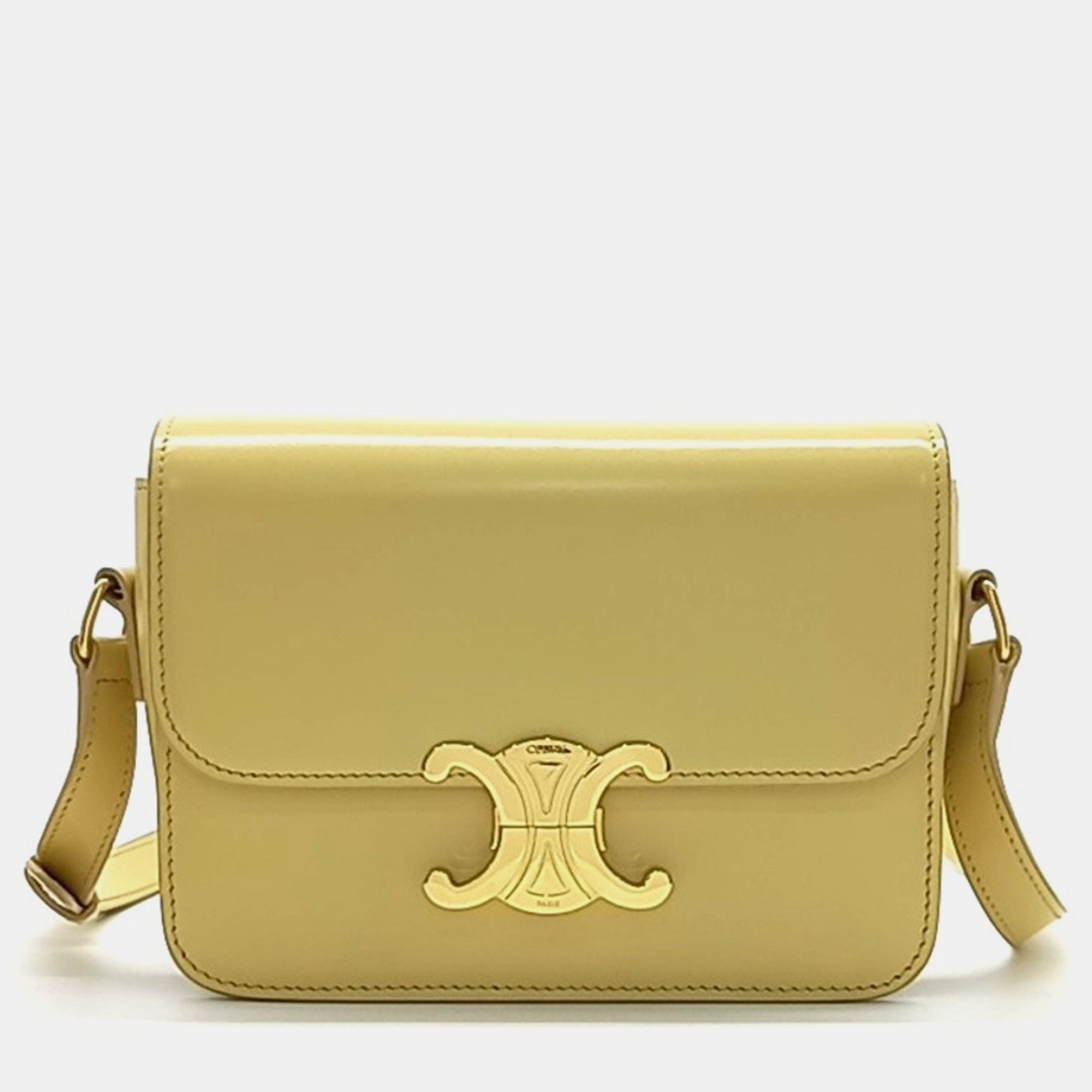 

Celine Triumph Tin Bag, Yellow