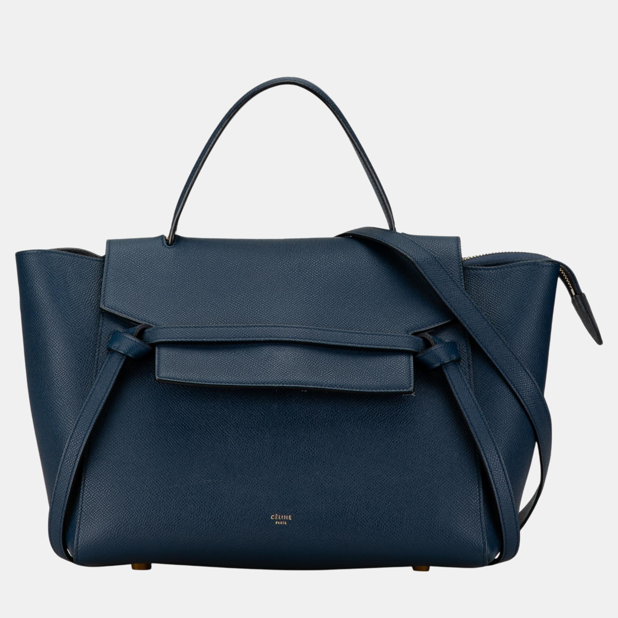 

Celine Mini Belt Bag, Navy blue