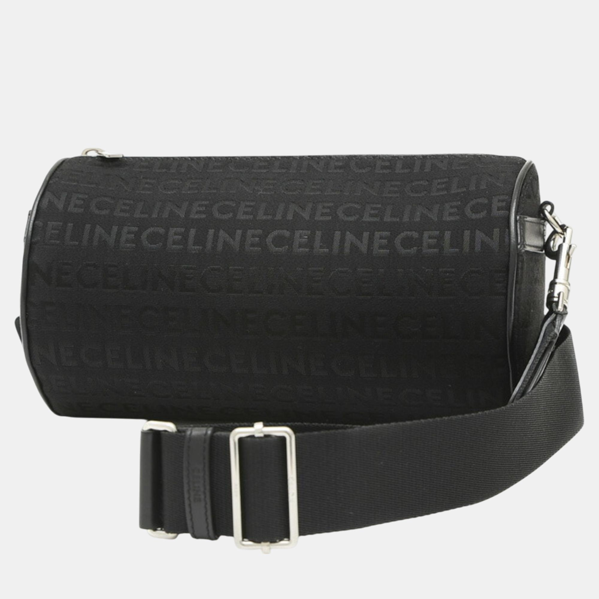 

Celine Canvas Black Cylinder Shoulder Bag