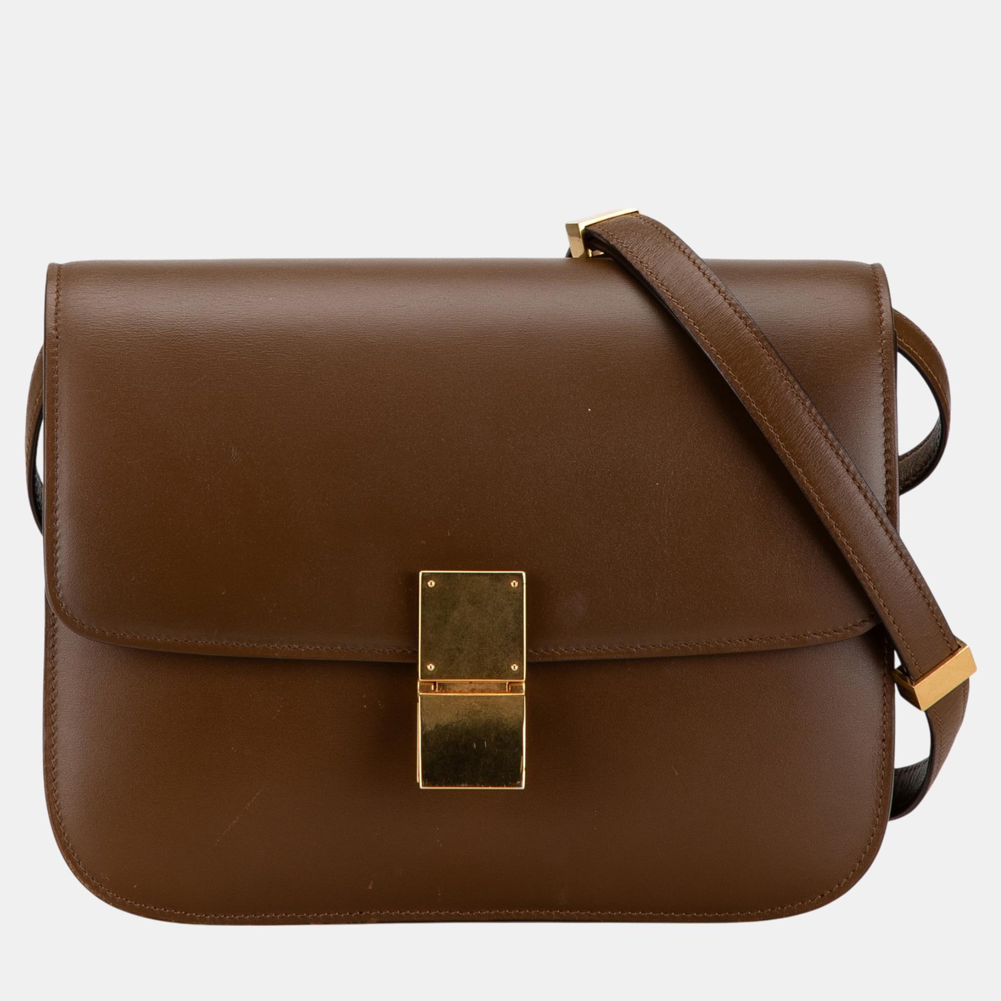 

Celine Brown Medium Calfskin Classic Box