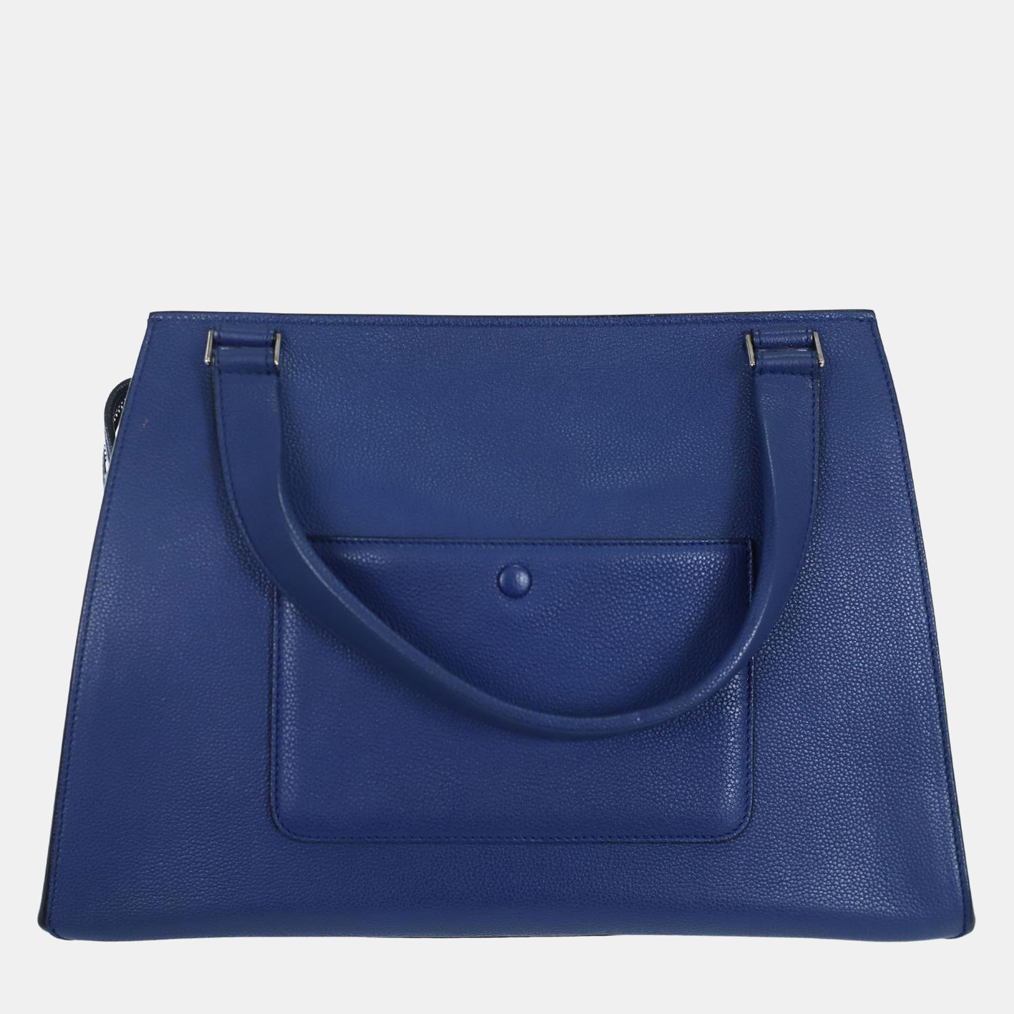 

Celine Medium Leather Edge Tote bag, Blue