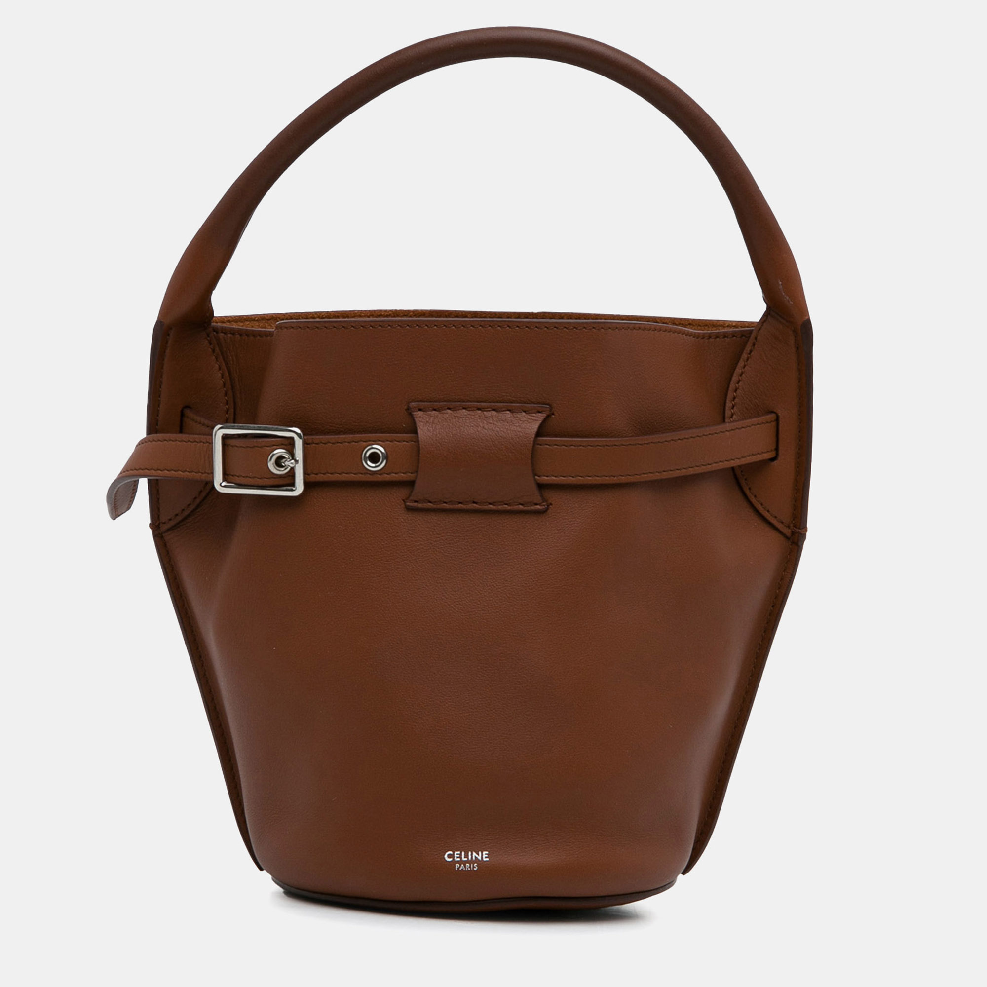 

Celine Brown Calf Leather Nano Big Bucket Bag