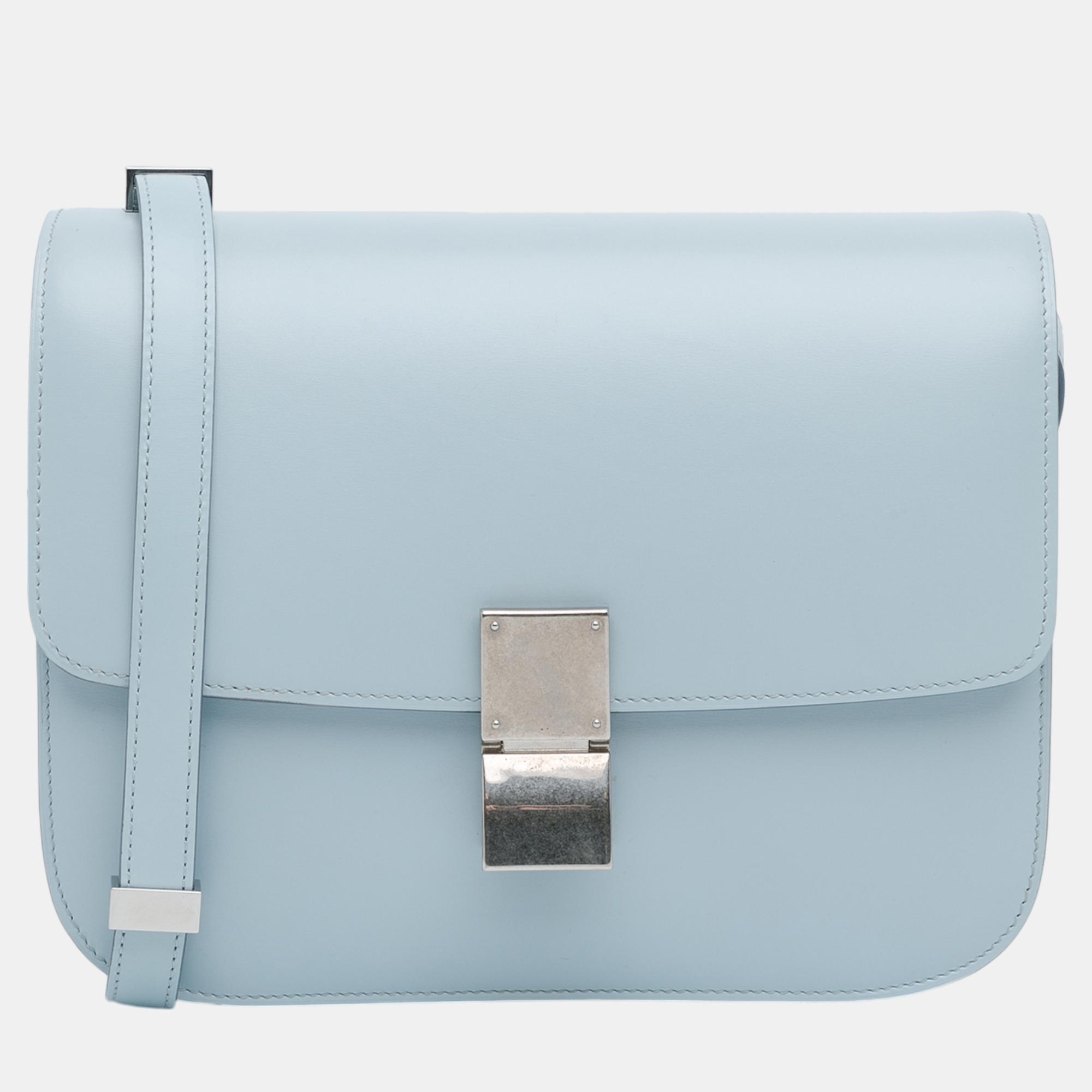 

Celine Blue Medium Calfskin Classic Box