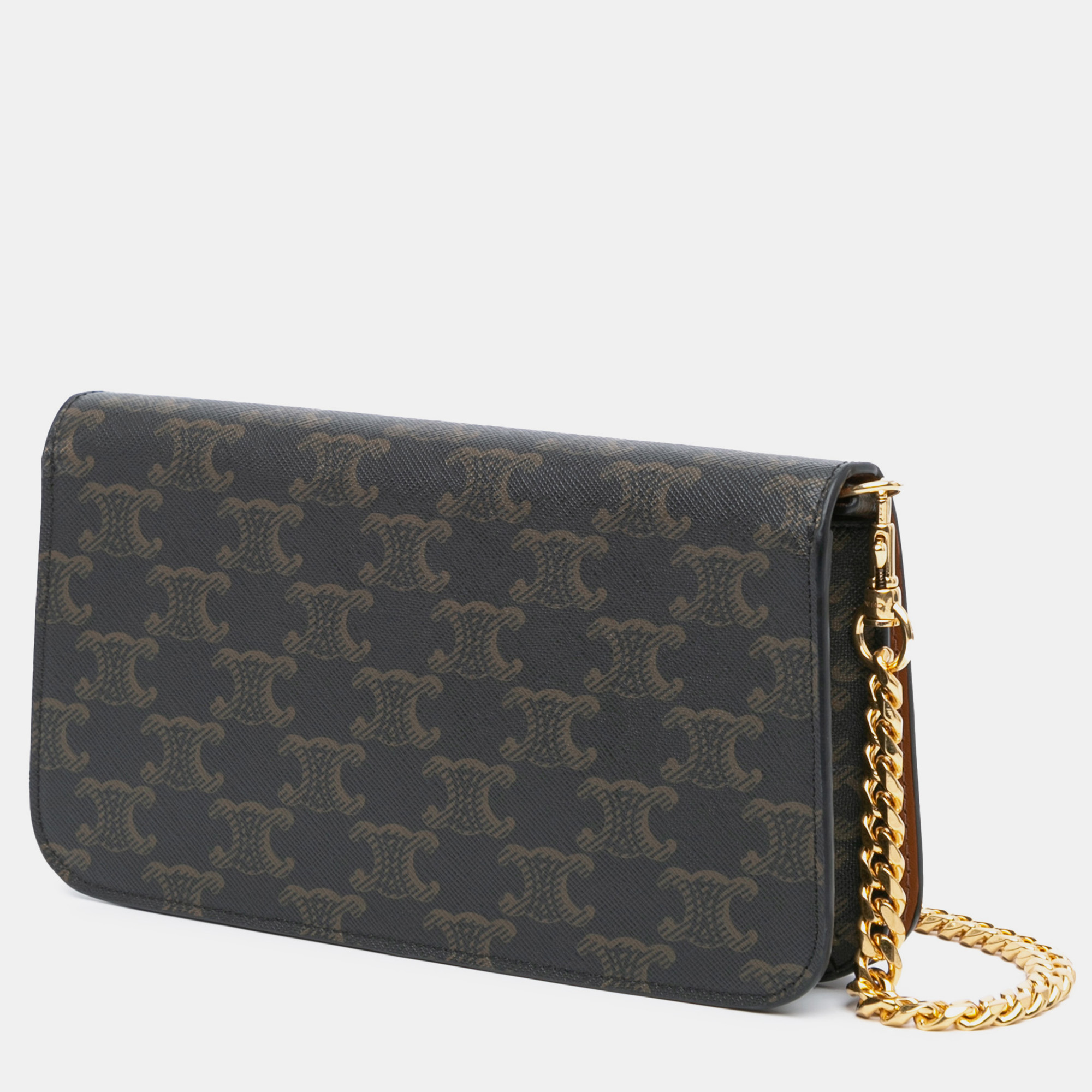 Celine Triomphe Coated Canvas Multi Pochette 