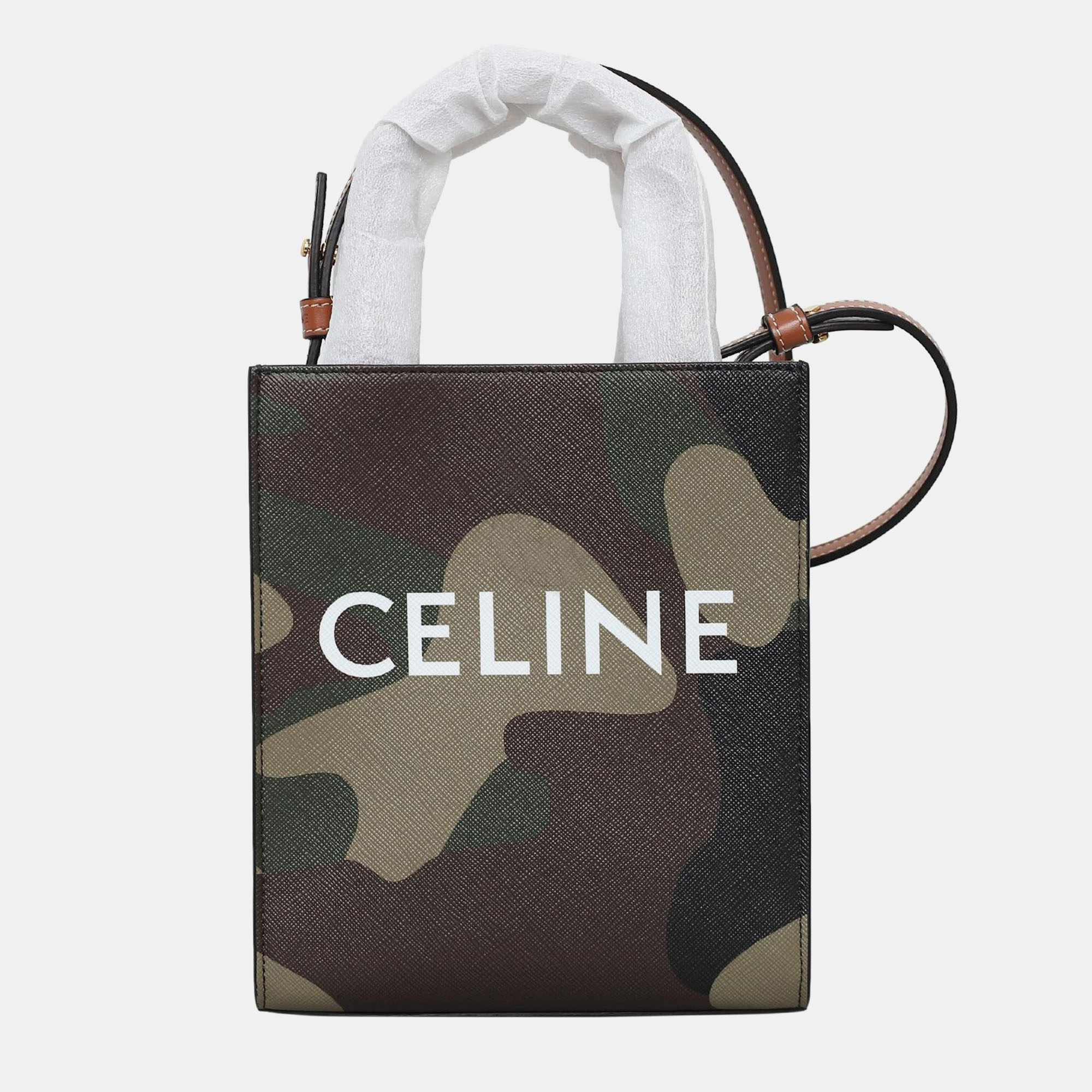 

Celine Camouflage Mini Cabas Vertical Bag, Multicolor