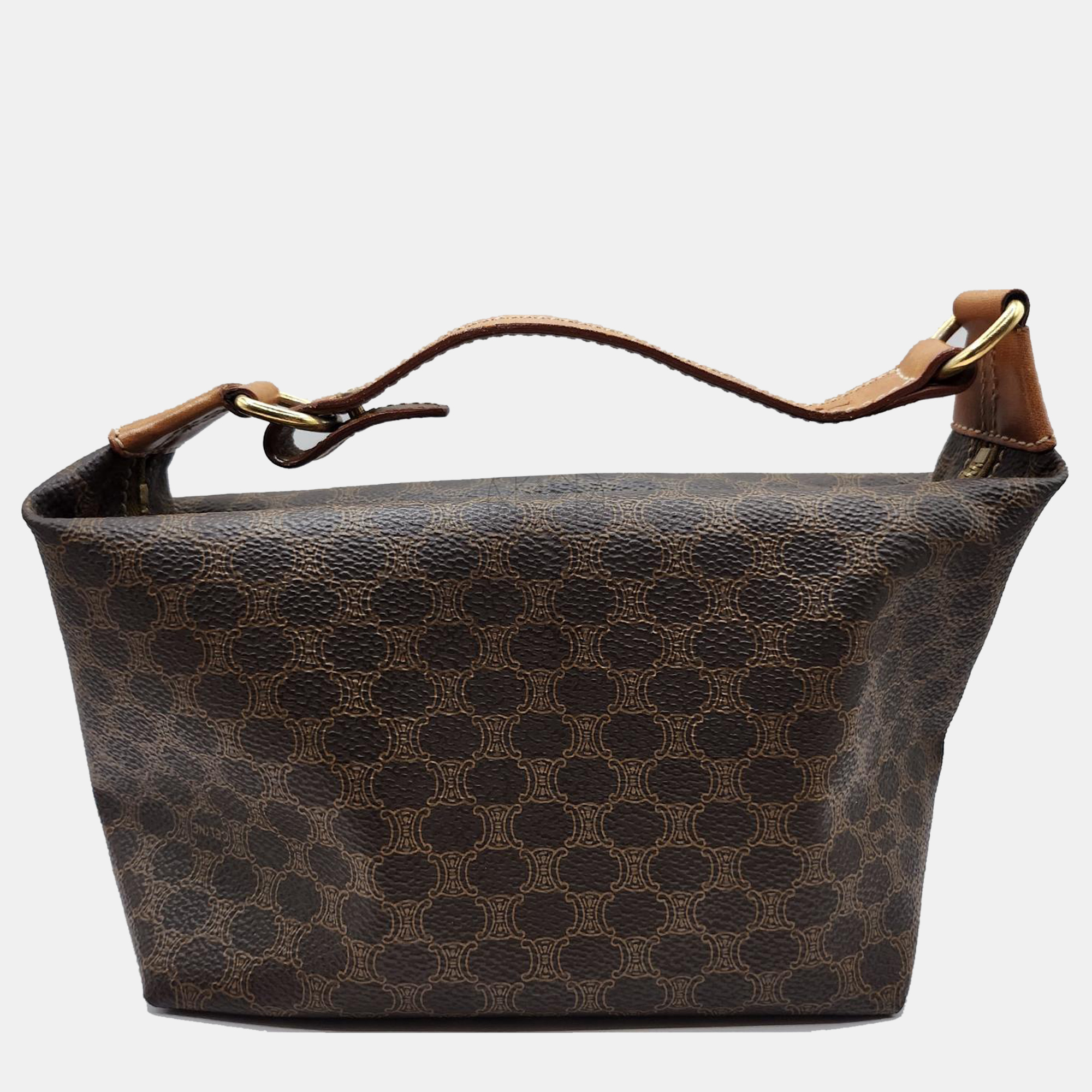Celine Vintage Macadam Mini Pochette Handbag 