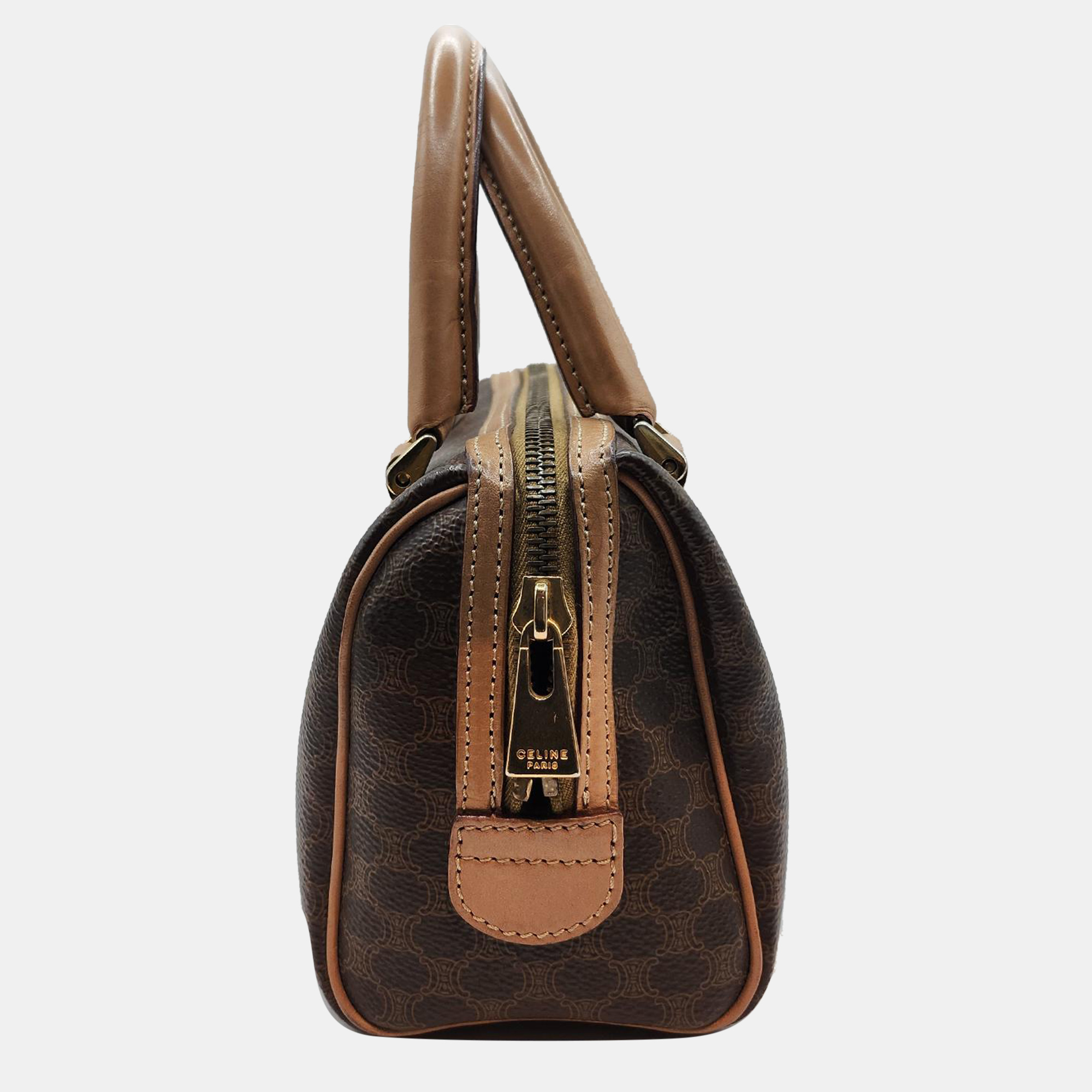 Celine Vintage Macadam Mini Boston Bag 