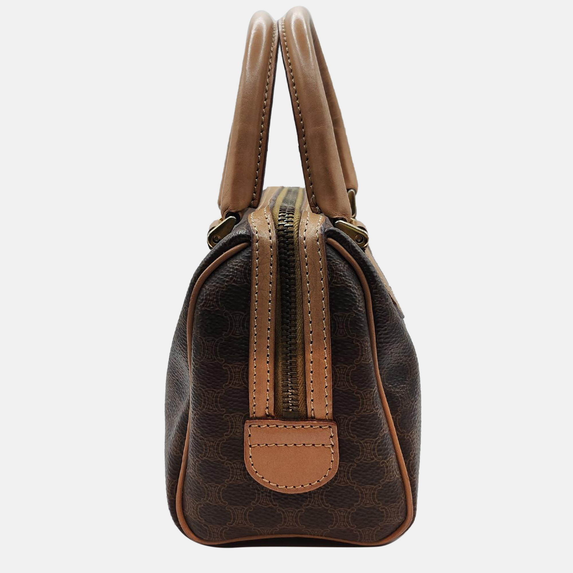 Celine Vintage Macadam Mini Boston Bag 
