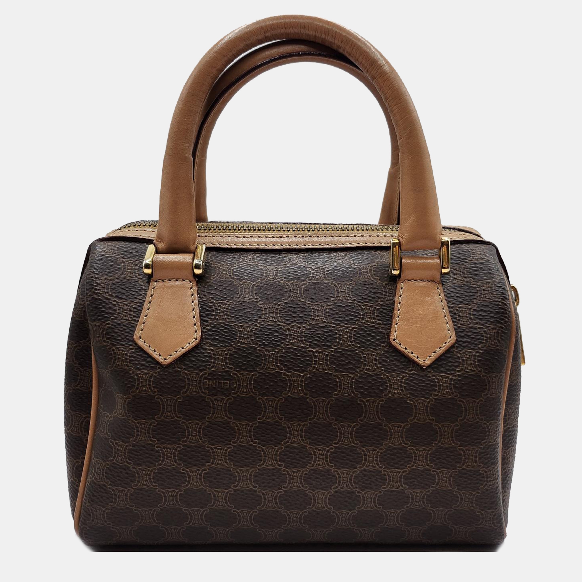 Celine Vintage Macadam Mini Boston Bag 