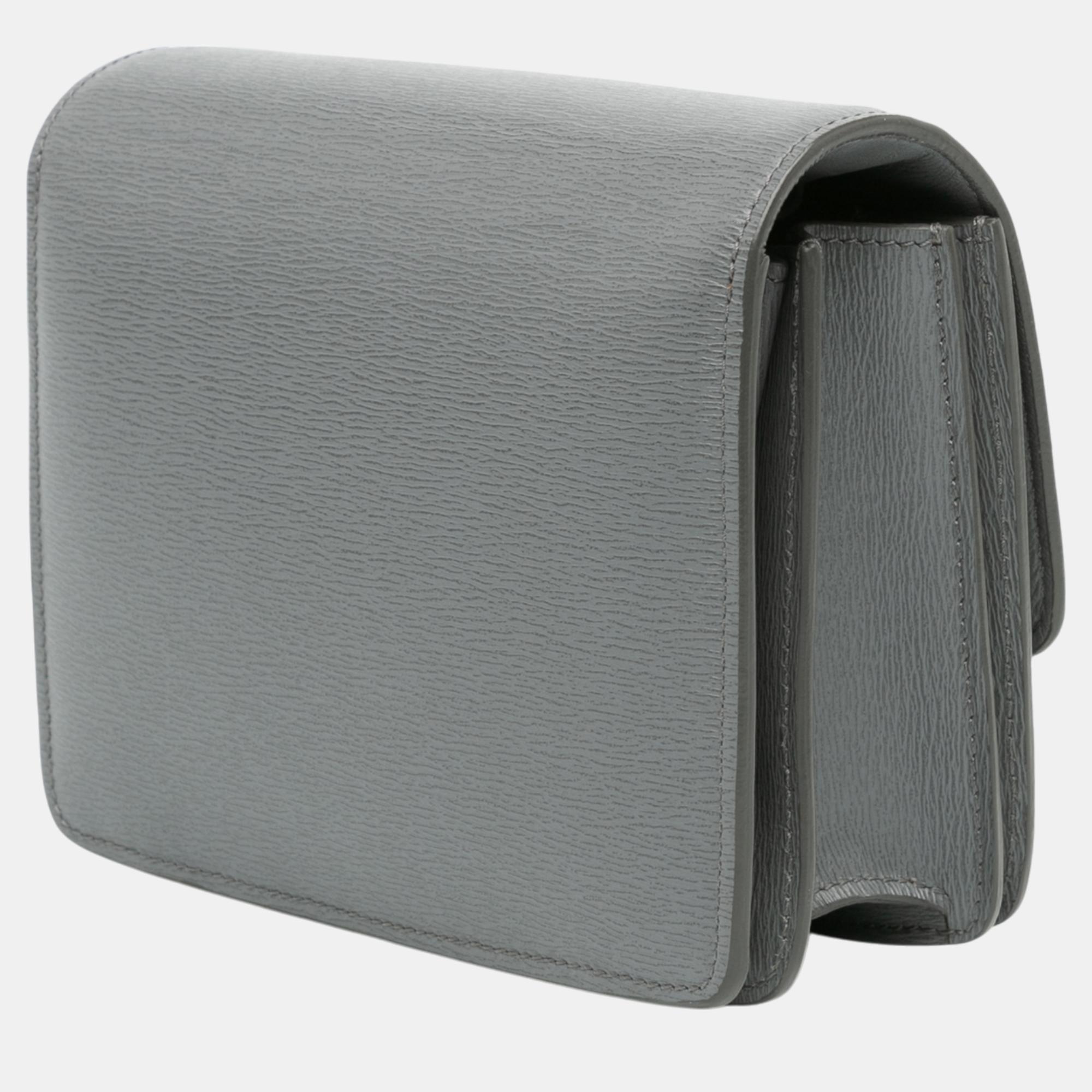 Celine Grey Small Liege Calfskin Classic Box 