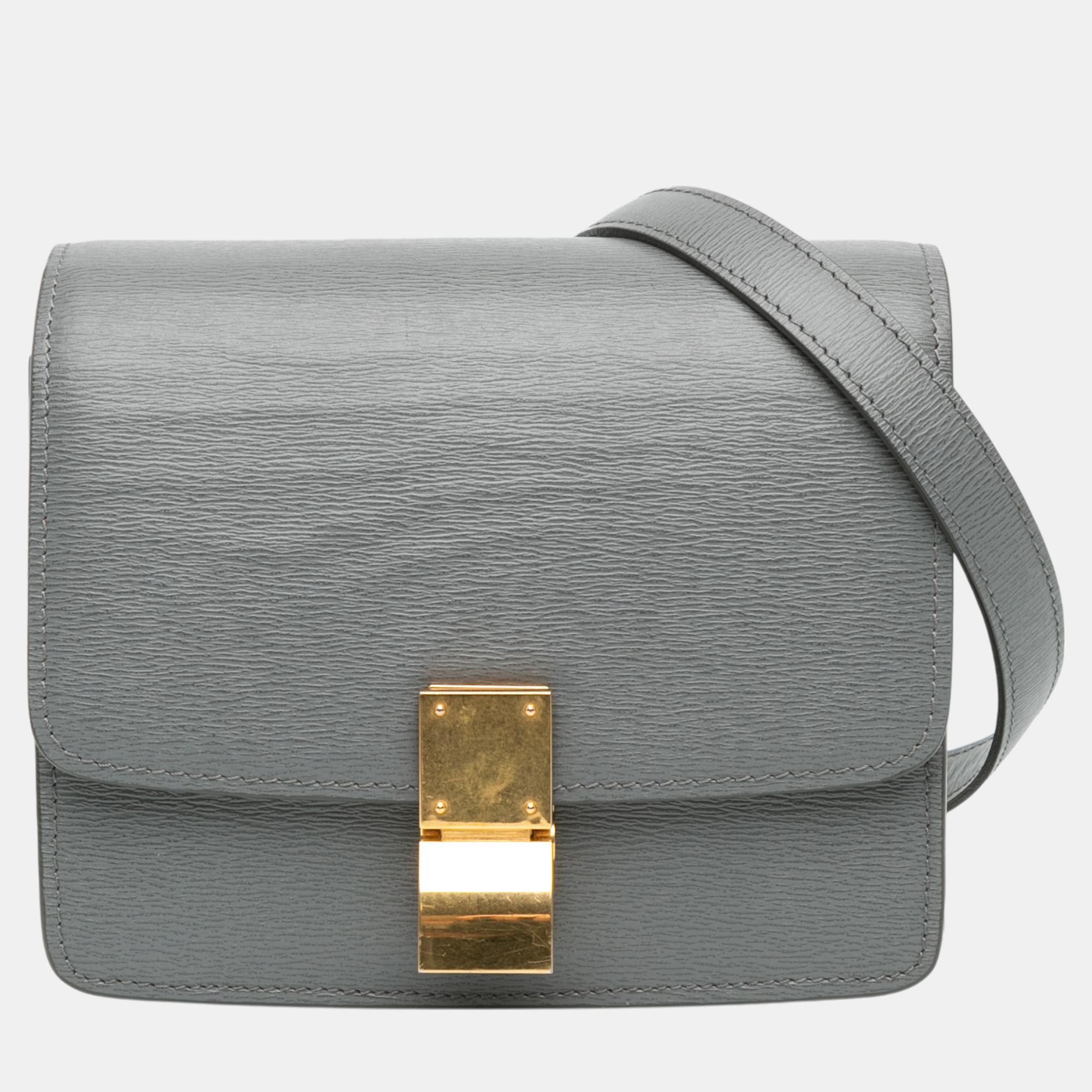 

Celine Grey Small Liege Calfskin Classic Box