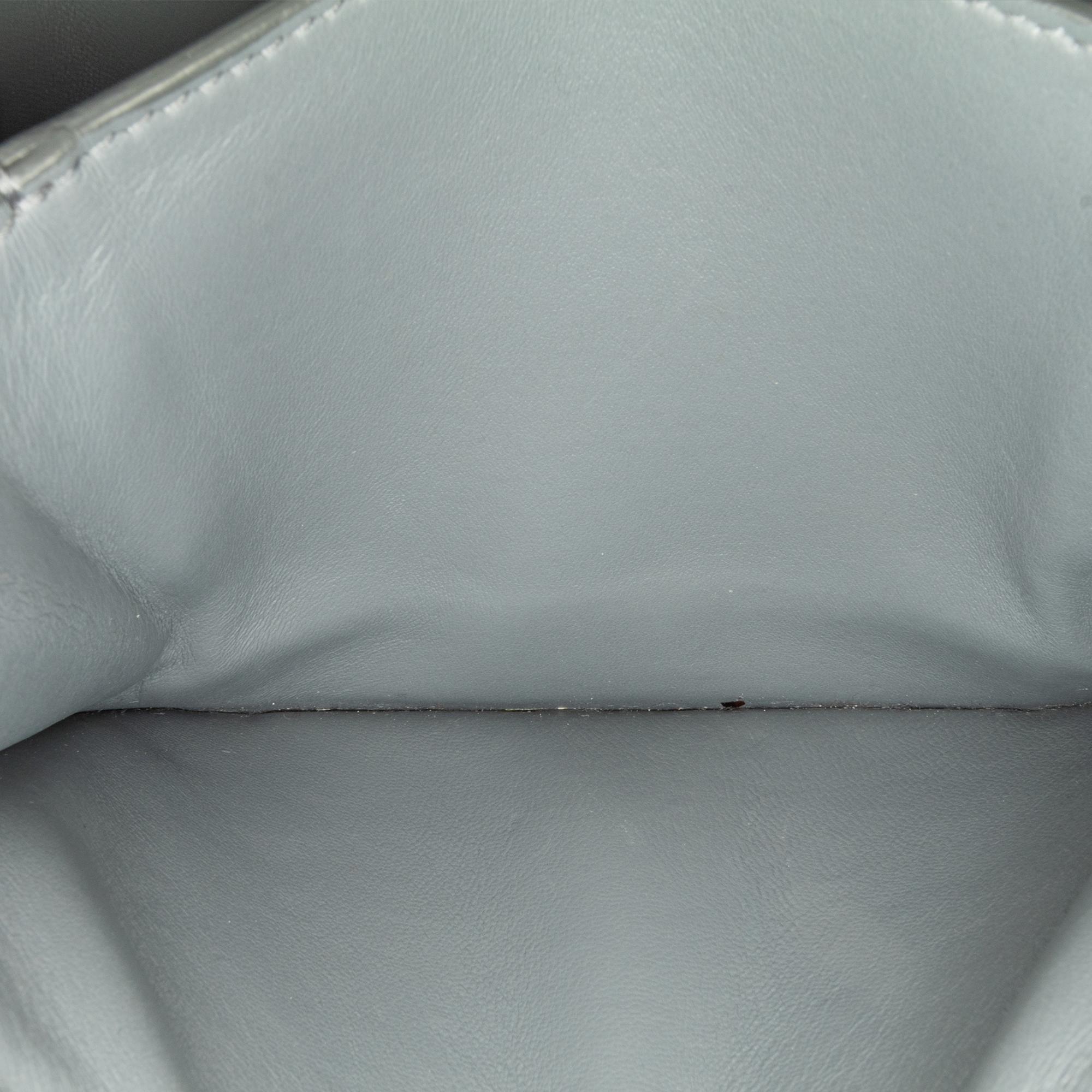Celine Grey Small Liege Calfskin Classic Box 