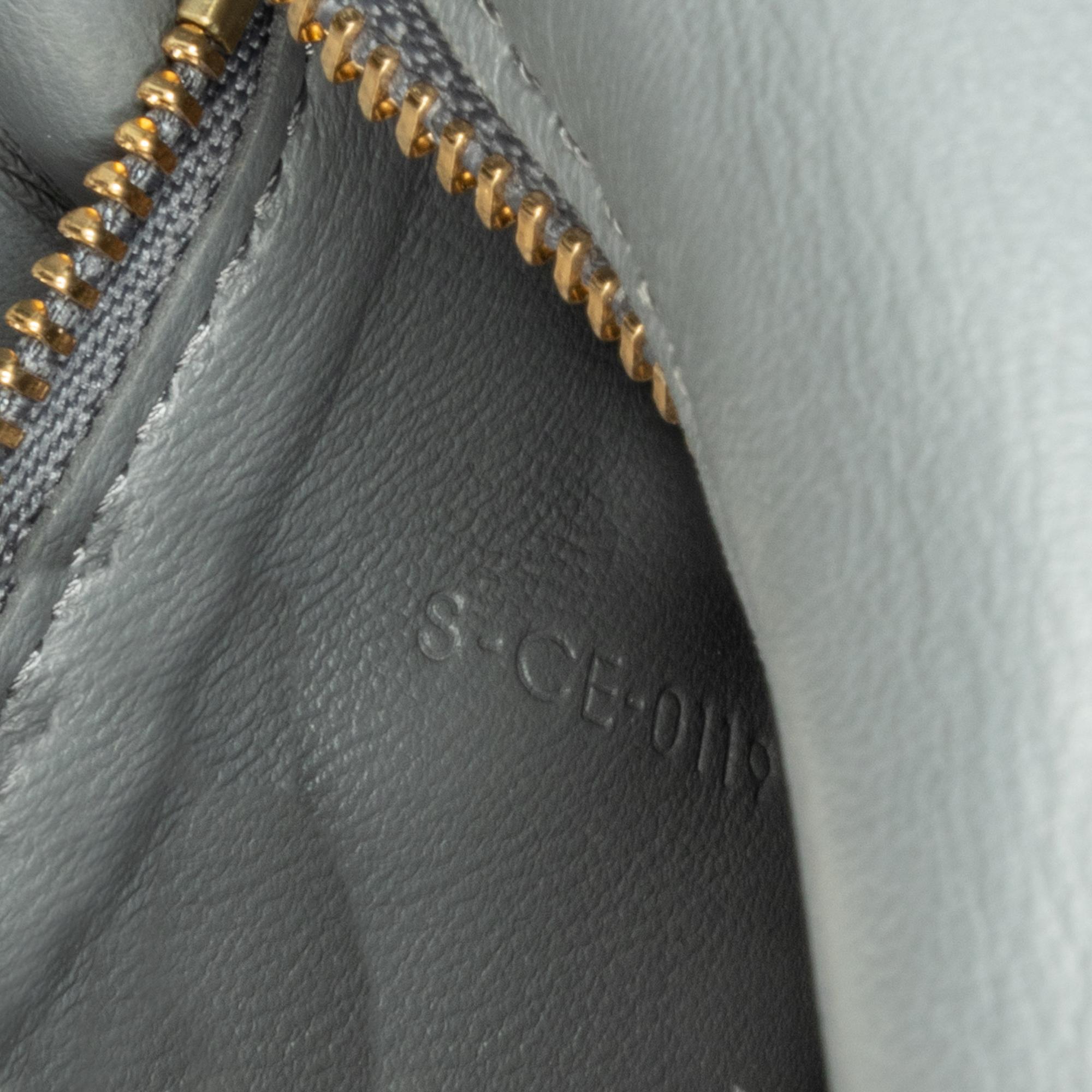 Celine Grey Small Liege Calfskin Classic Box 